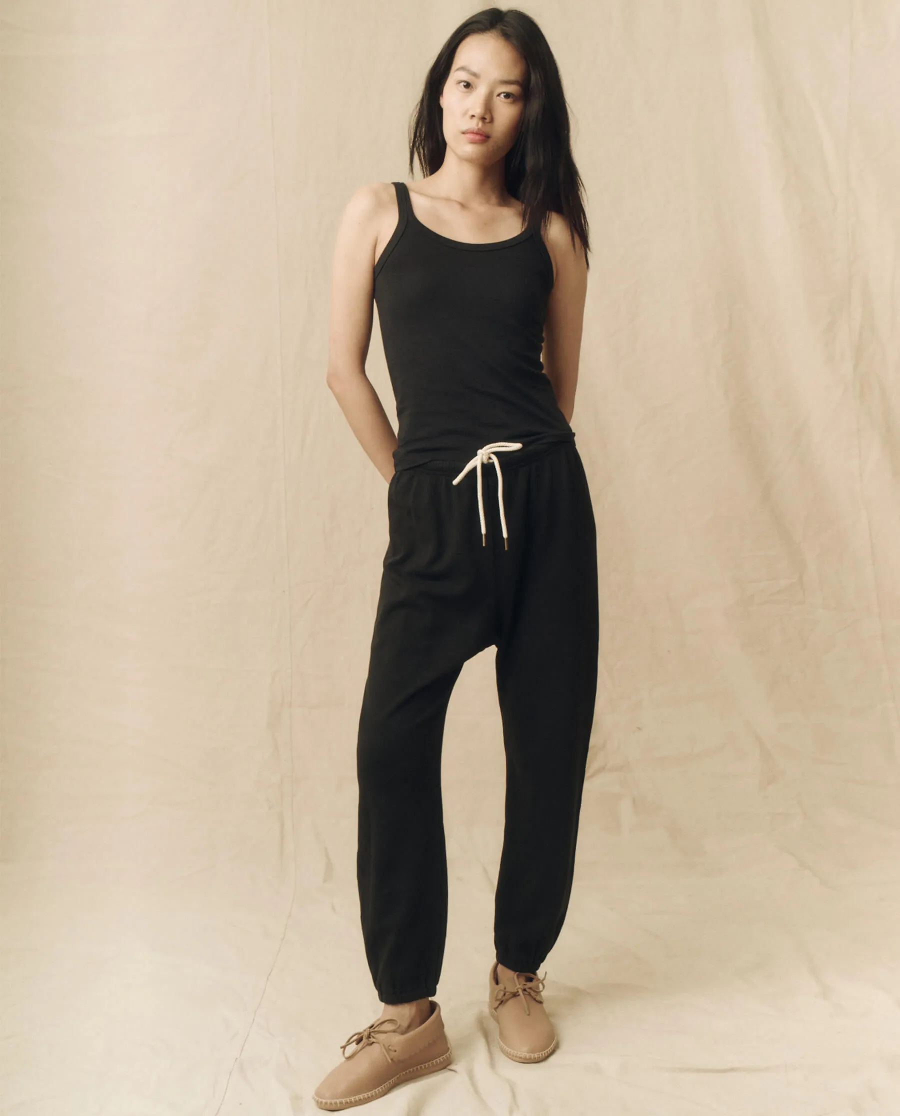 The Slim Tank. Solid -- Almost Black sold by THE GREAT. product image thumbnail 4