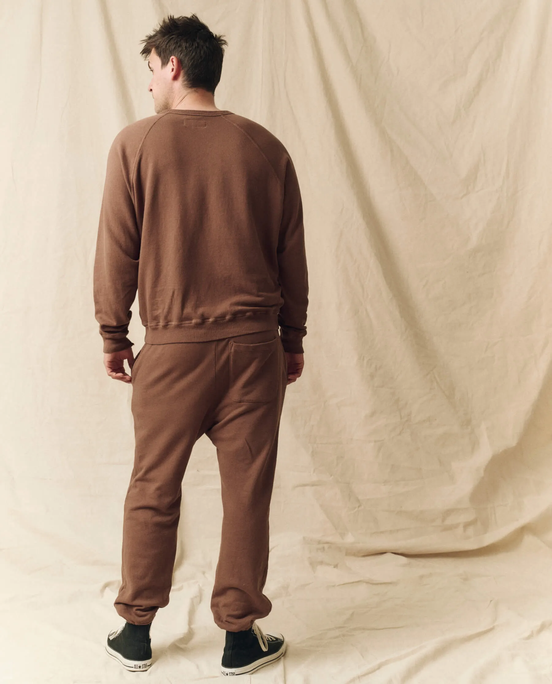 The Men's Stadium Sweatpant. Solid -- Hickory sold by THE GREAT. product image thumbnail 3
