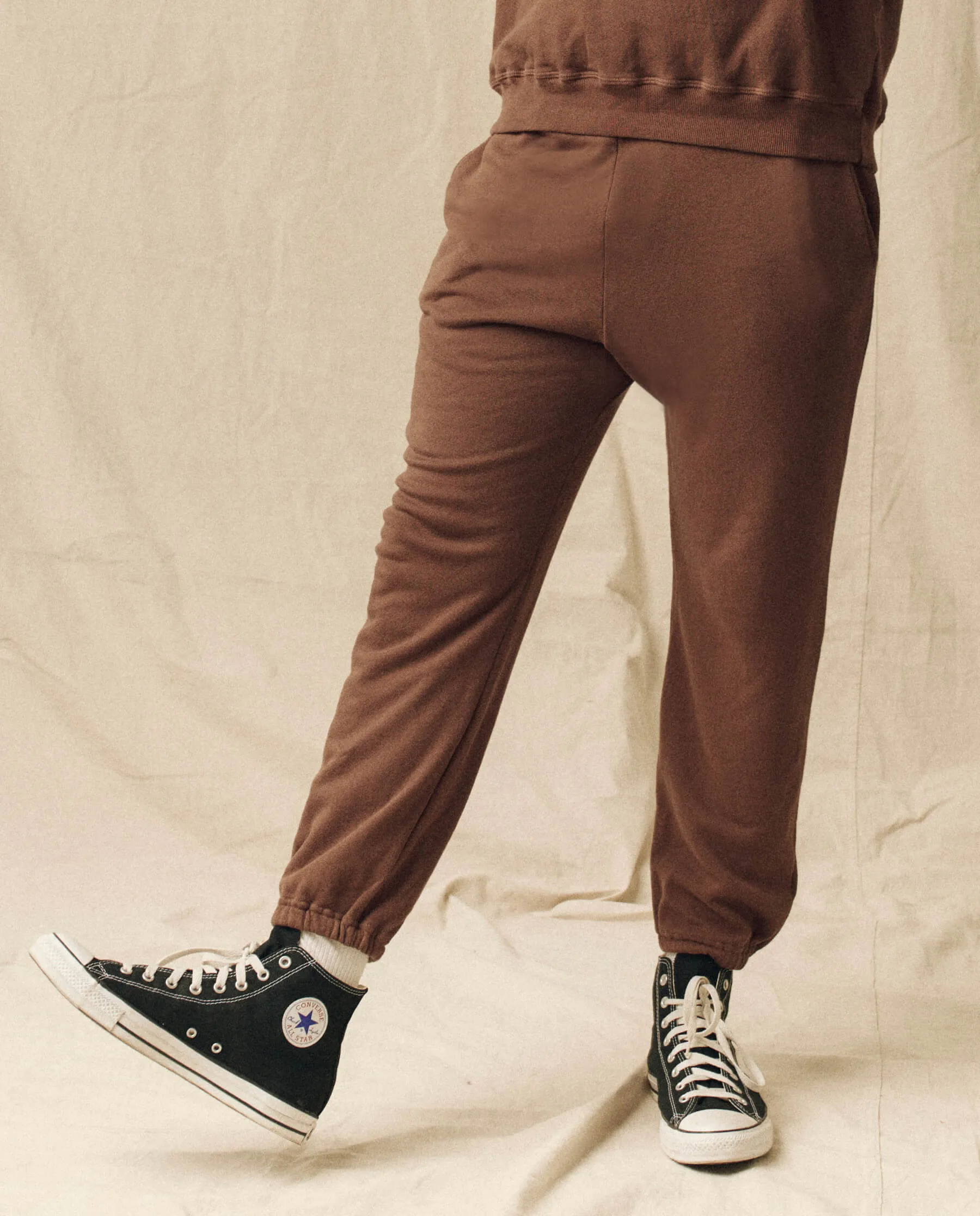 The Men's Stadium Sweatpant. Solid -- Hickory sold by THE GREAT. product image thumbnail 2