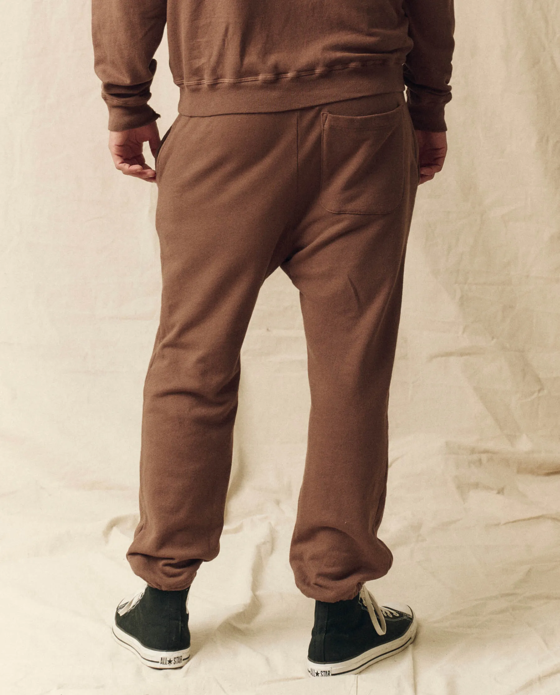 The Men's Stadium Sweatpant. Solid -- Hickory sold by THE GREAT. product image thumbnail 5