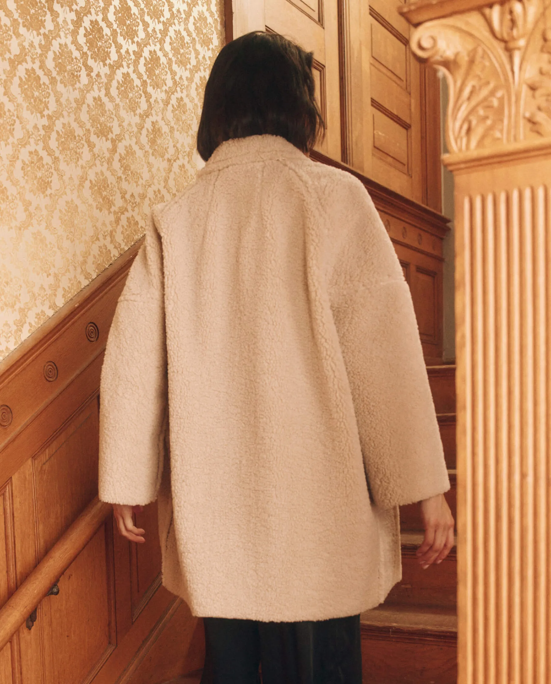 The Plush Car Coat. -- Malt sold by THE GREAT. product image thumbnail 4