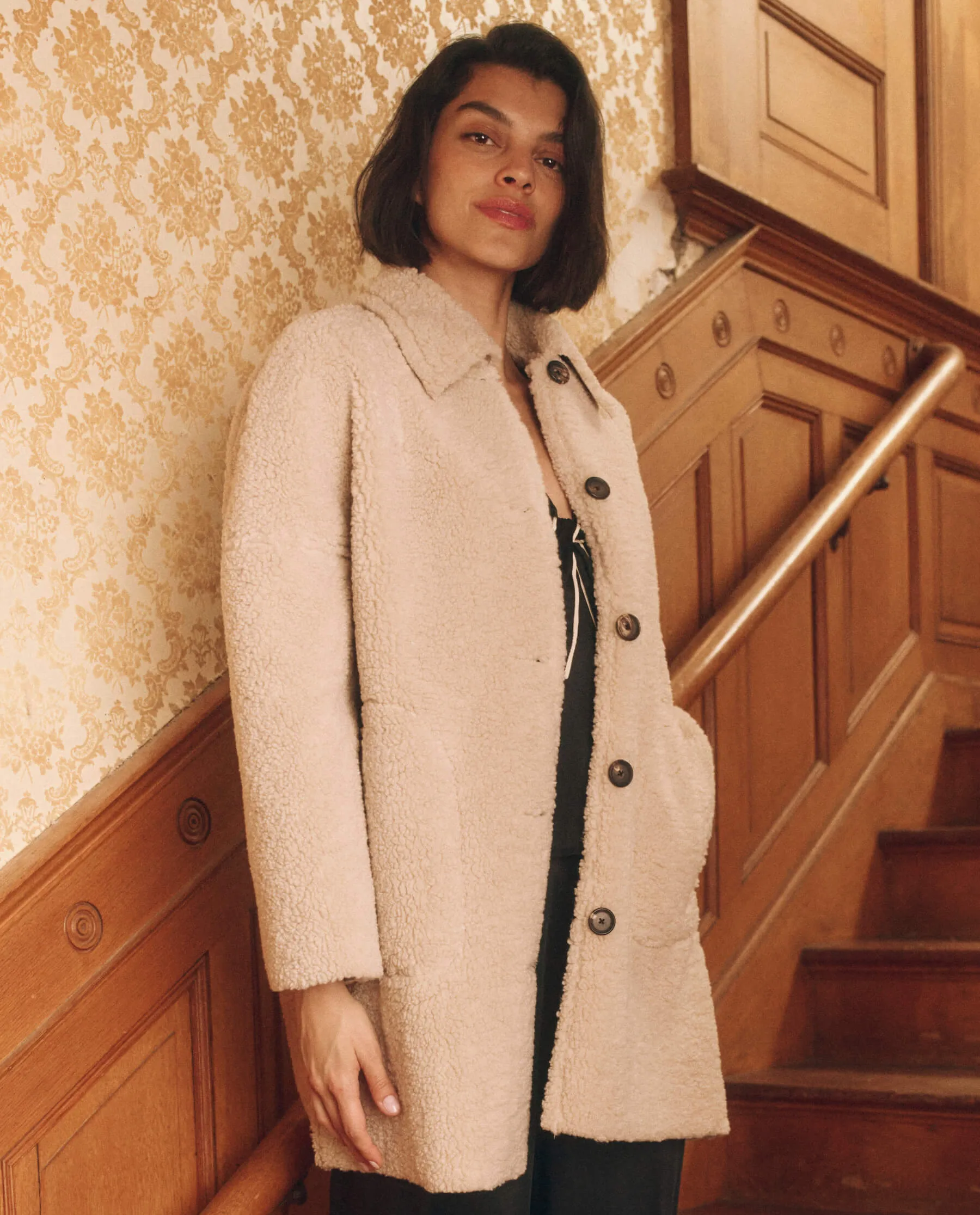 The Plush Car Coat. -- Malt sold by THE GREAT. product image thumbnail 2