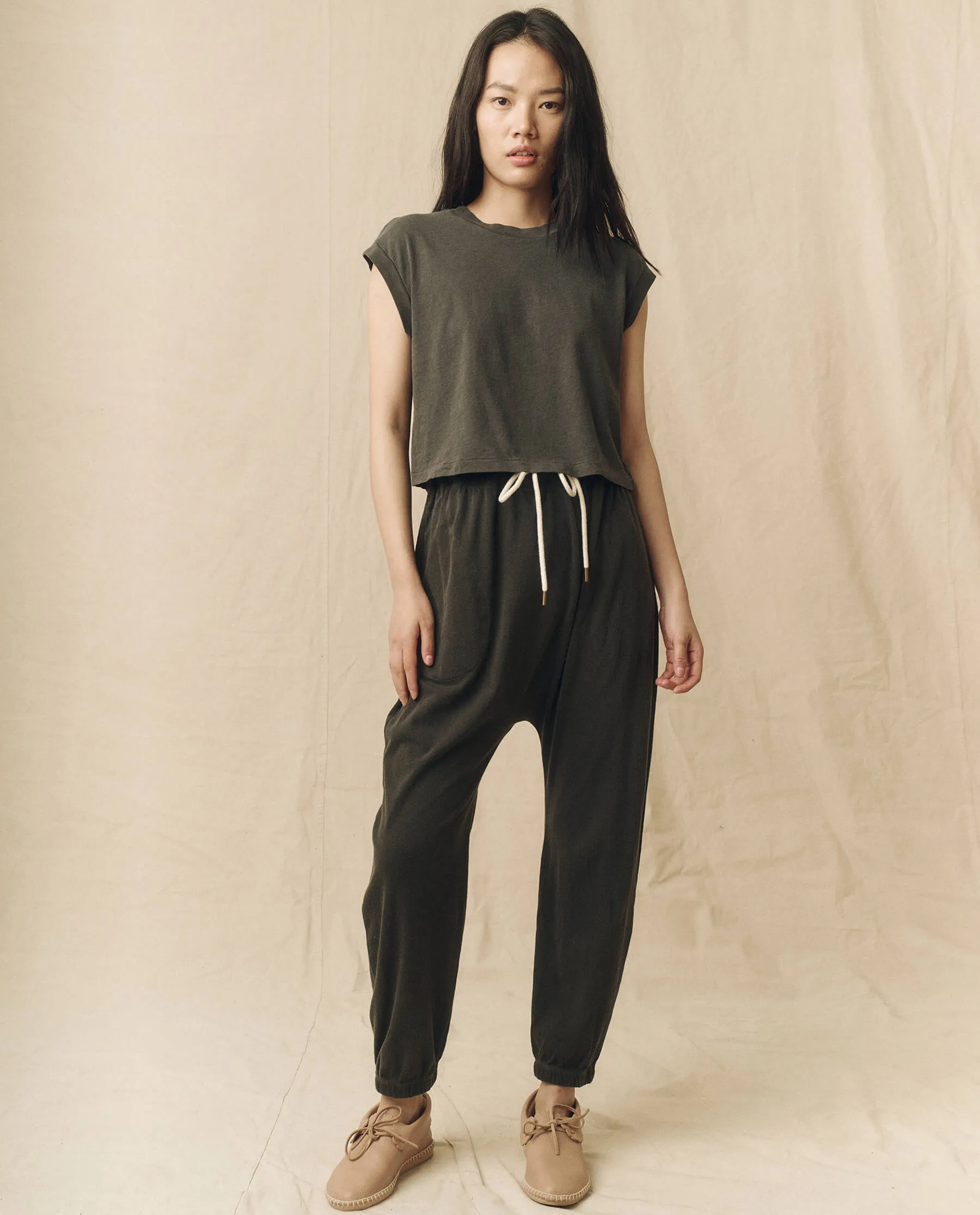 The Square Tee. -- Washed Black sold by THE GREAT. product image thumbnail 5