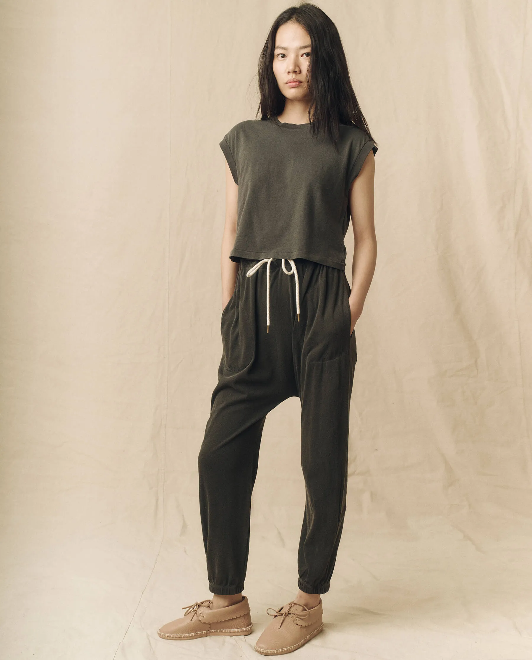 The Square Tee. -- Washed Black sold by THE GREAT. product image thumbnail 3