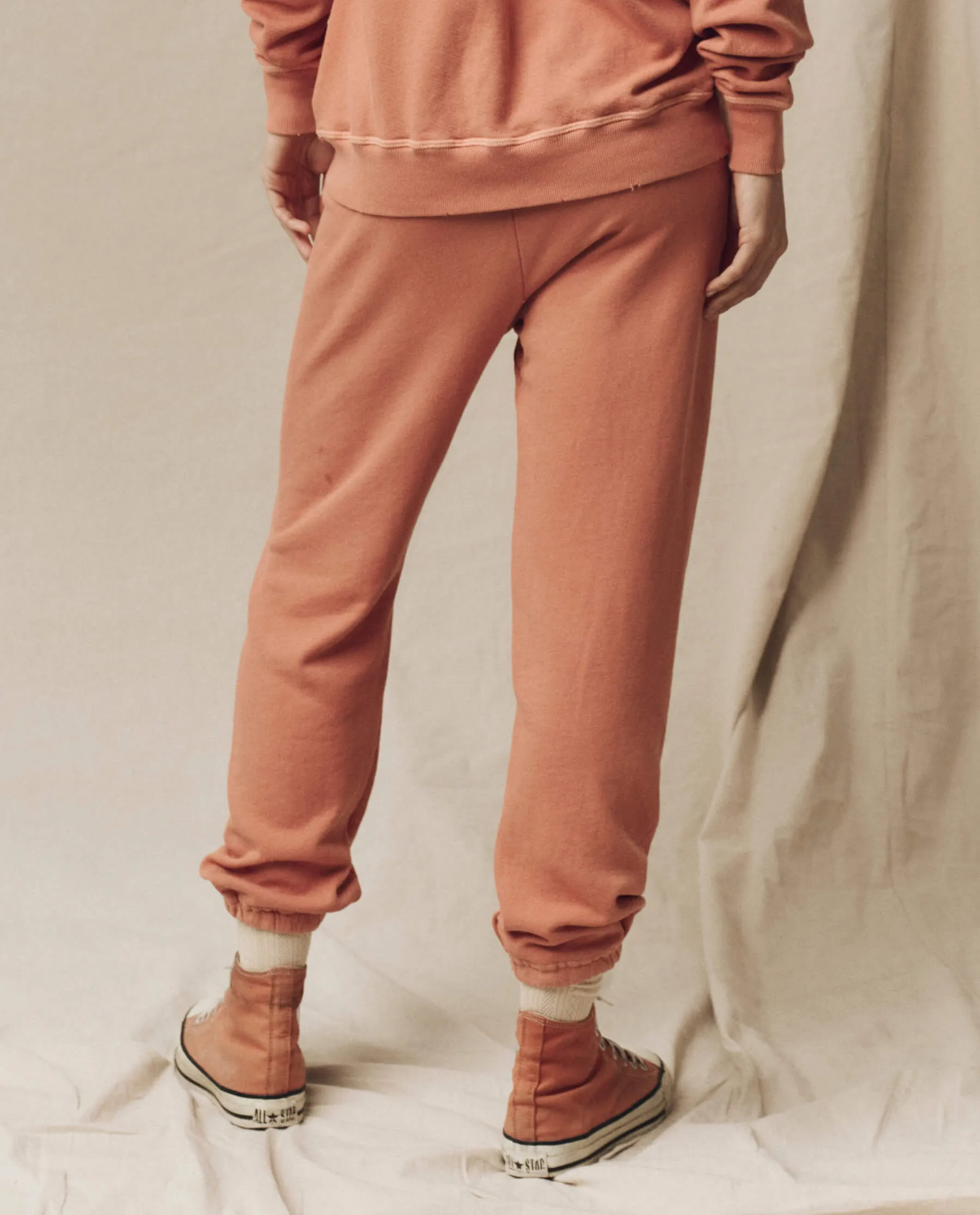 The Stadium Sweatpant. Solid -- Sun Dried Orange sold by THE GREAT. product image thumbnail 2