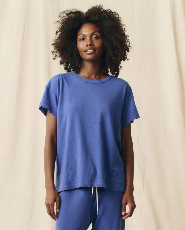 The Boxy Crew. Solid -- Cambridge Blue sold by THE GREAT.