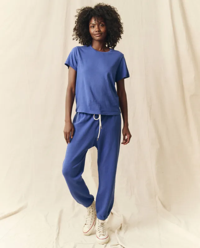 The Little Tee. Solid -- Cambridge Blue sold by THE GREAT.