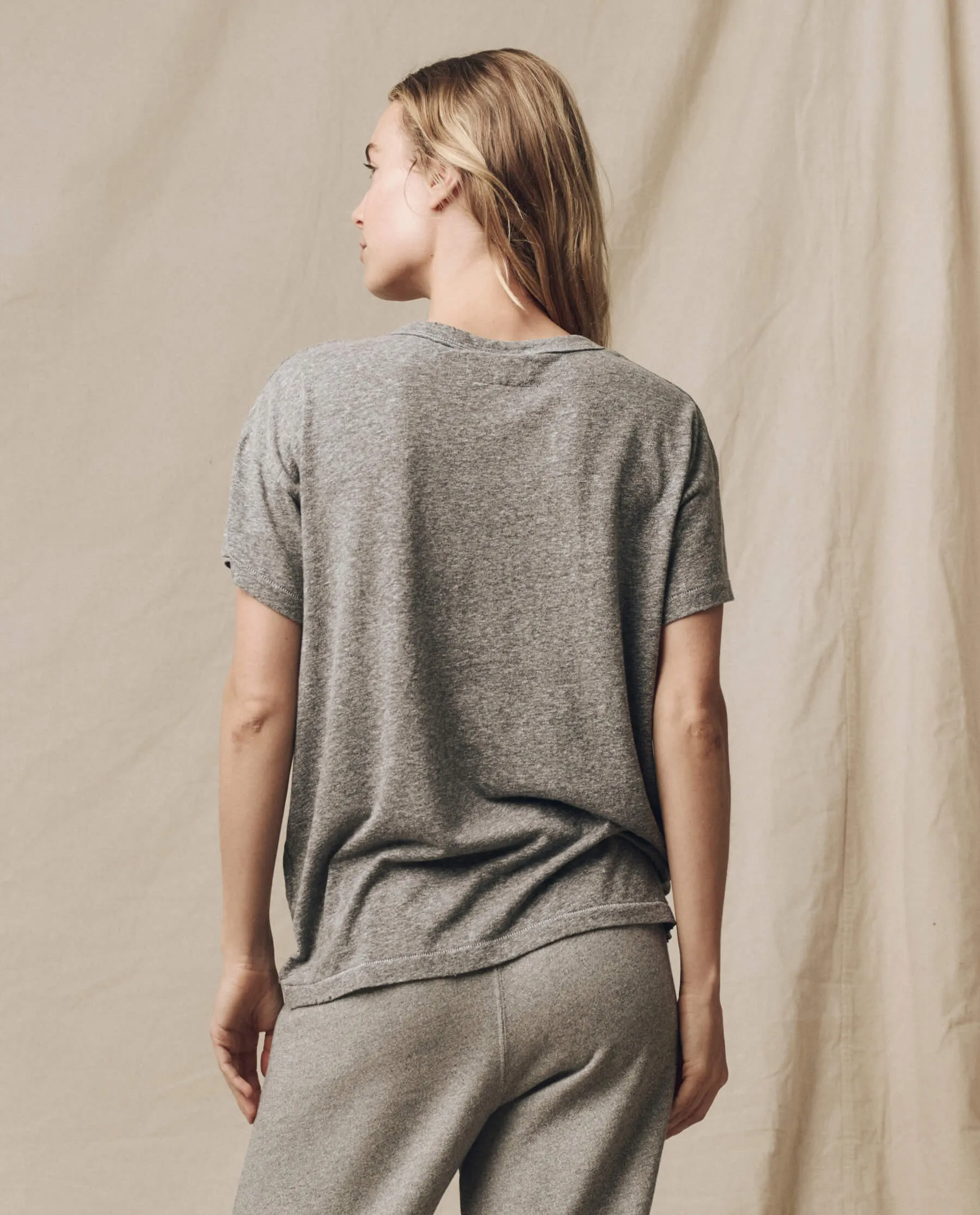 The Boxy Crew. Solid -- Heather Grey sold by THE GREAT. product image thumbnail 2