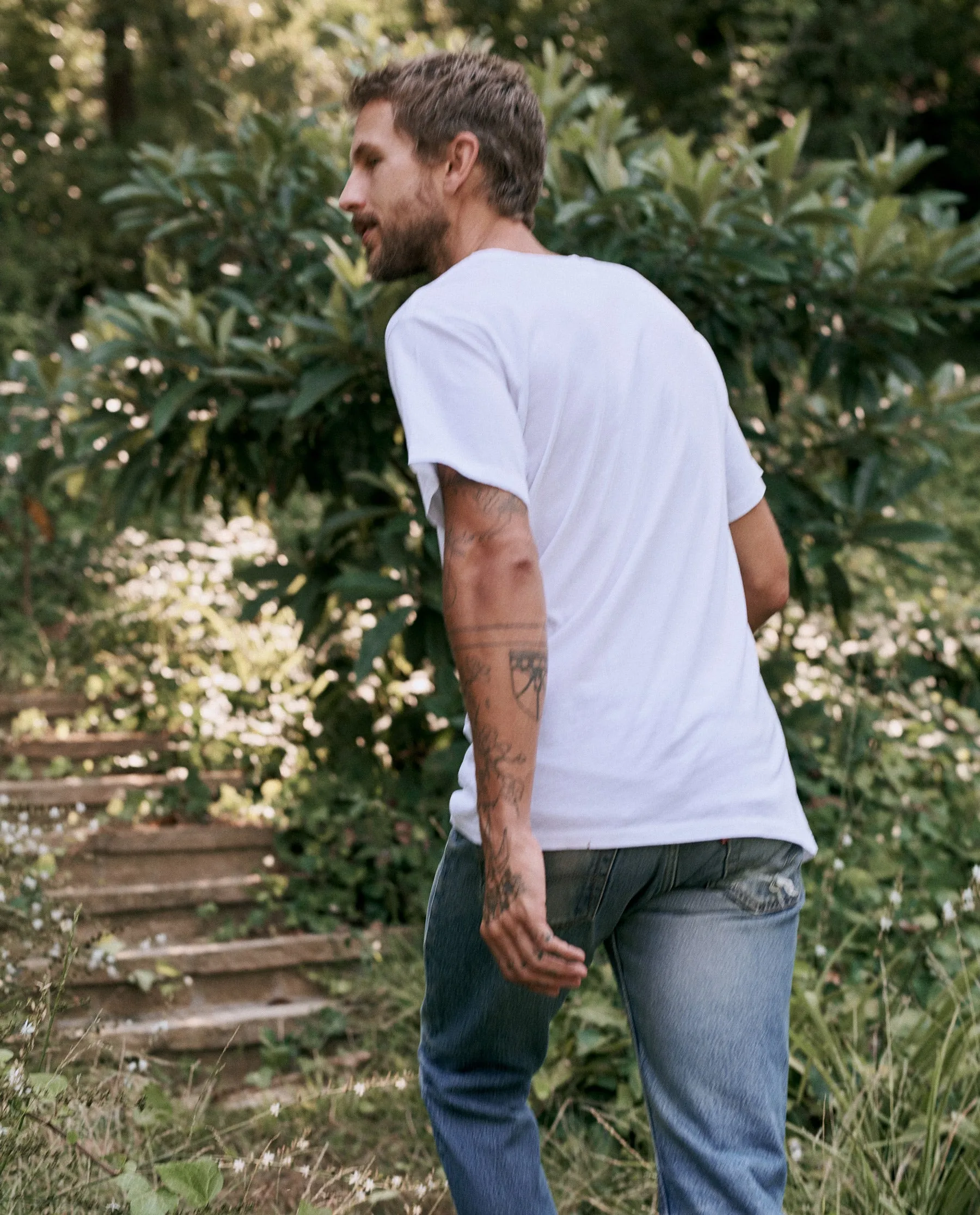 The Men's Slim Tee. -- TRUE WHITE sold by THE GREAT. product image thumbnail 2