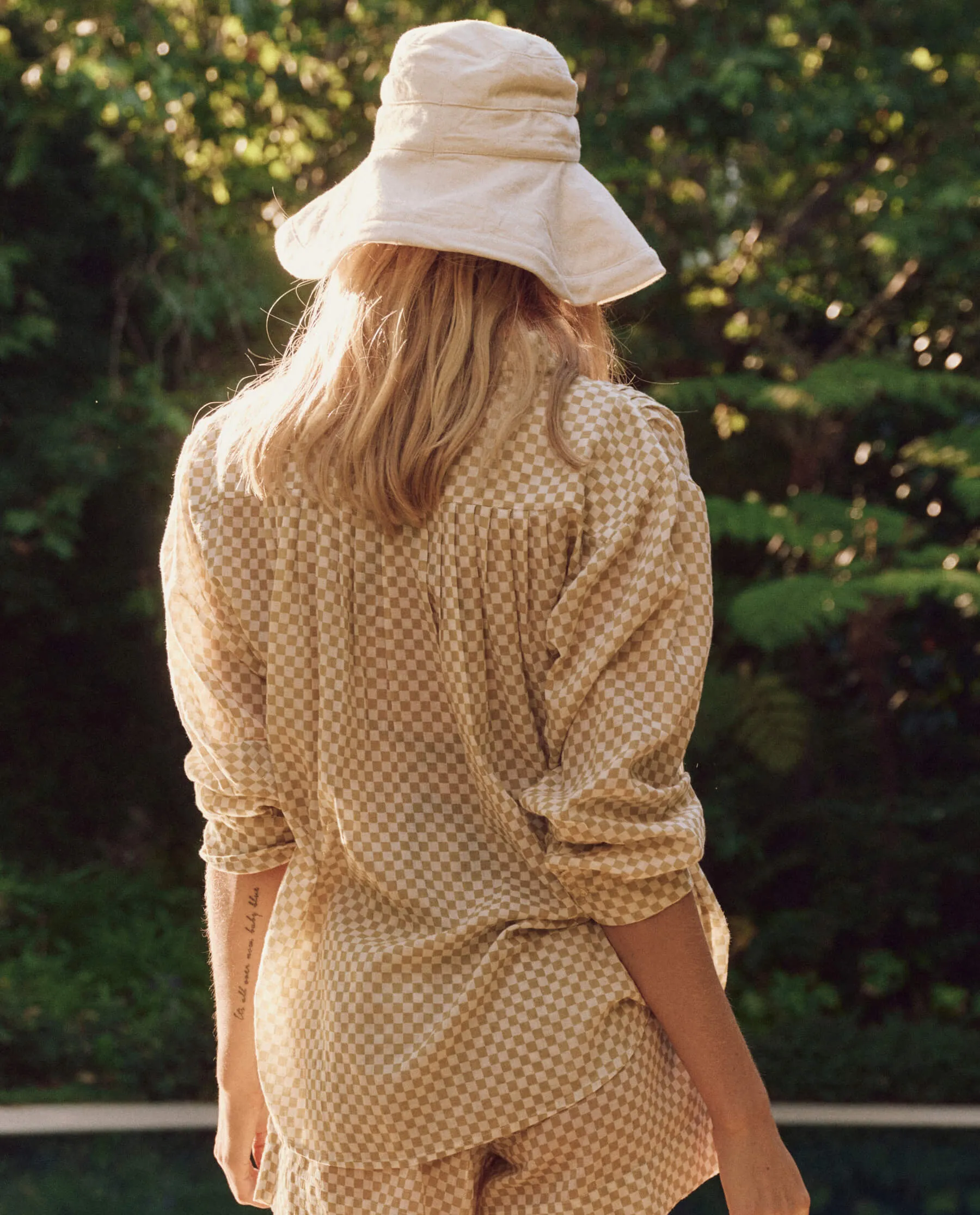 The Cove Shirt. -- Sand Check sold by THE GREAT. product image thumbnail 3