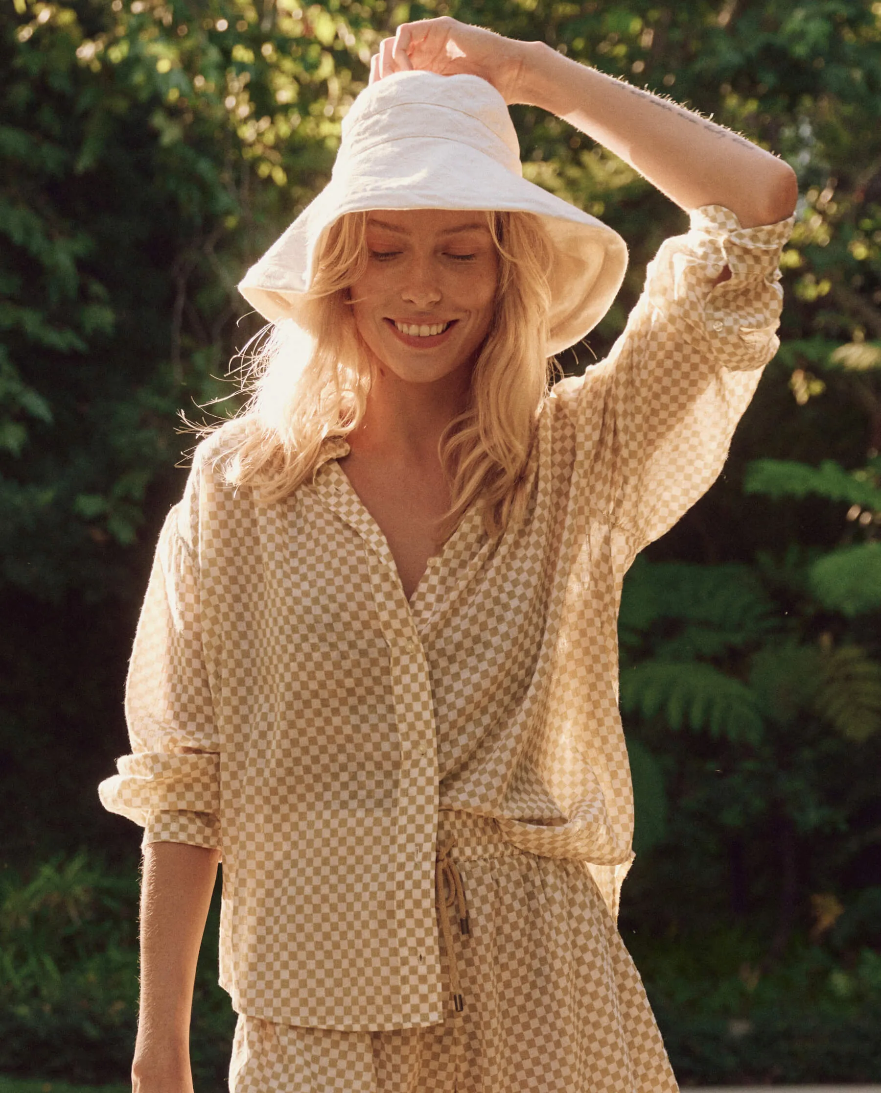 The Cove Shirt. -- Sand Check sold by THE GREAT. product image thumbnail 2