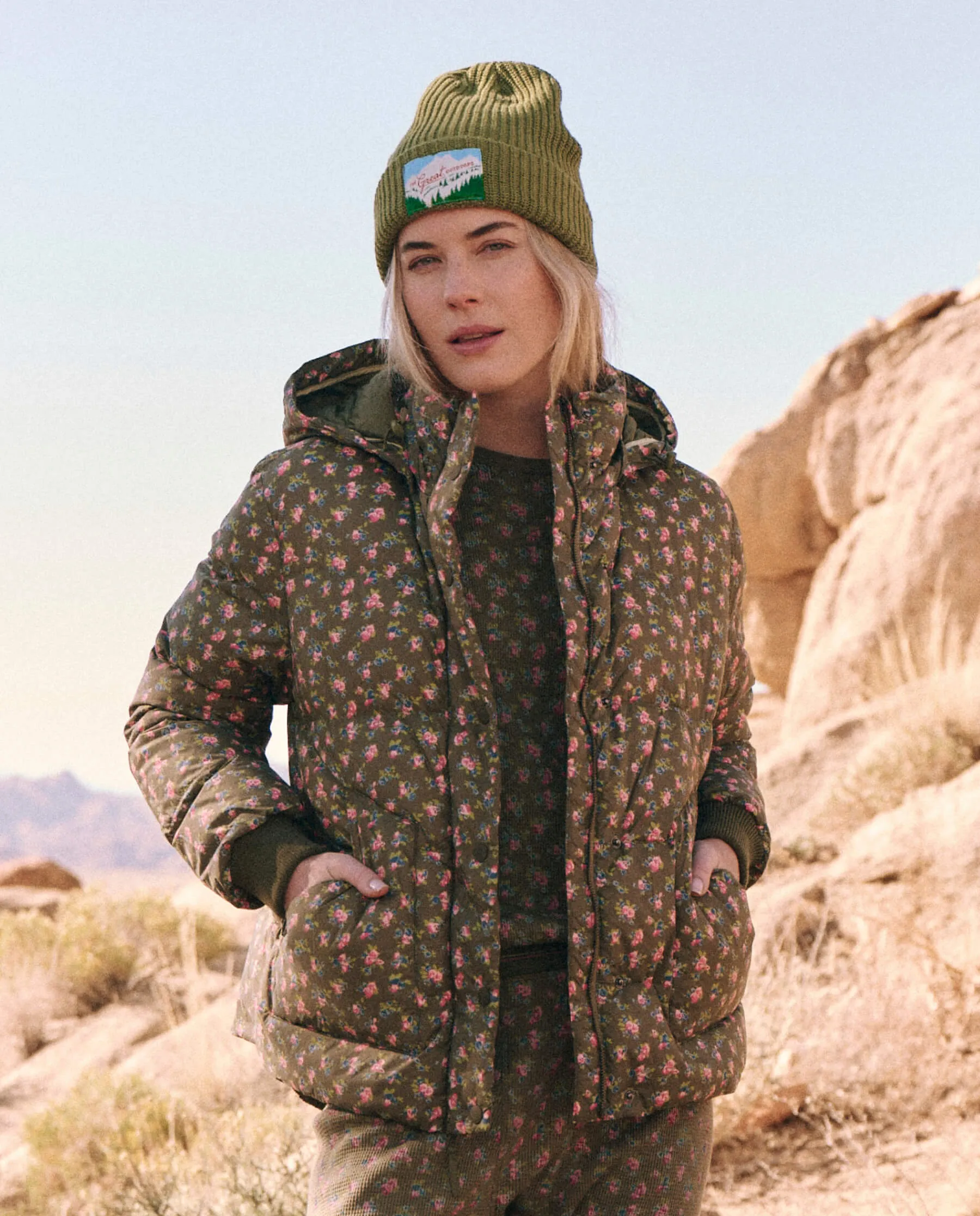 The Down Polar Puffer. -- Cypress Basin Floral sold by THE GREAT. product image thumbnail 2