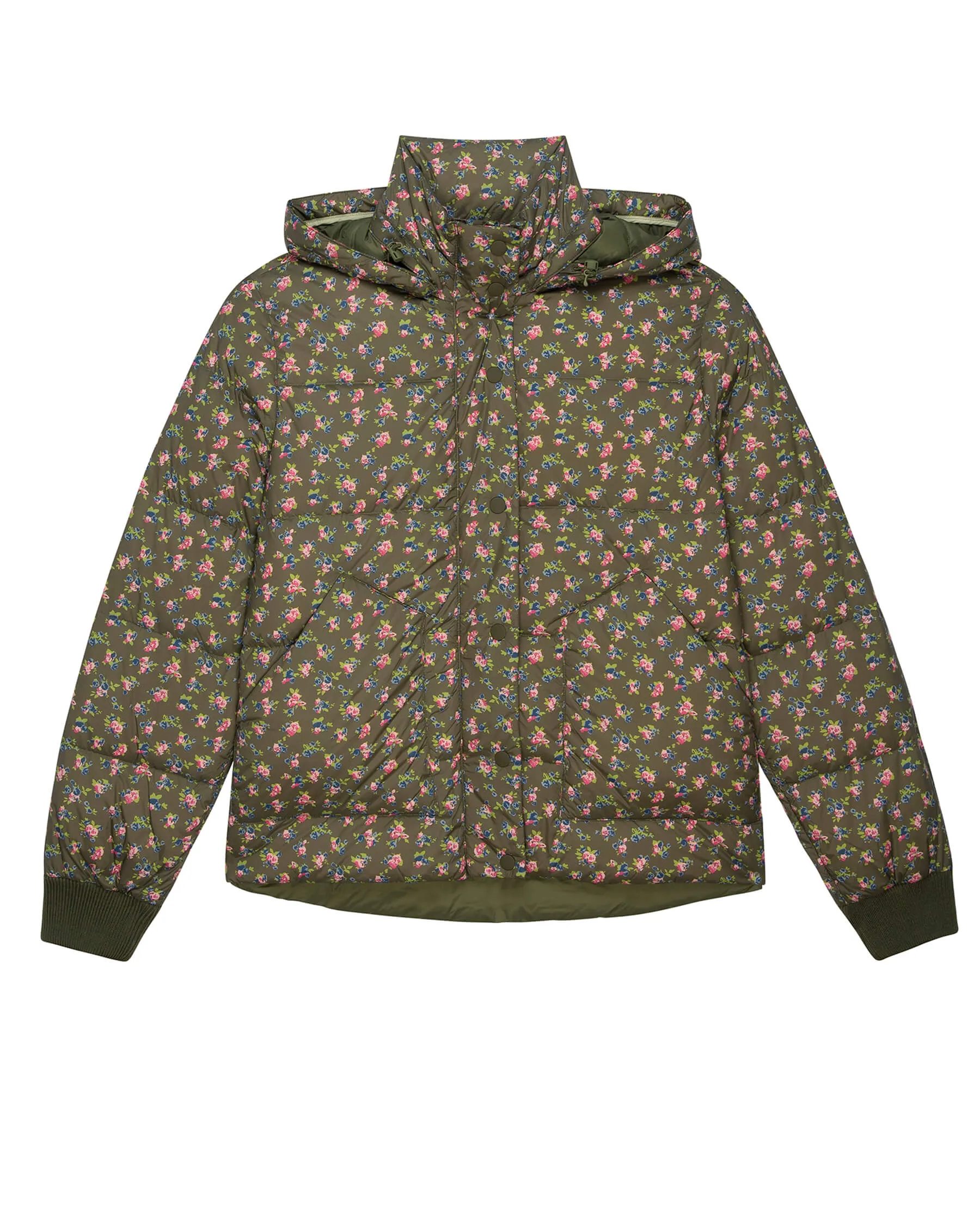 The Down Polar Puffer. -- Cypress Basin Floral sold by THE GREAT.