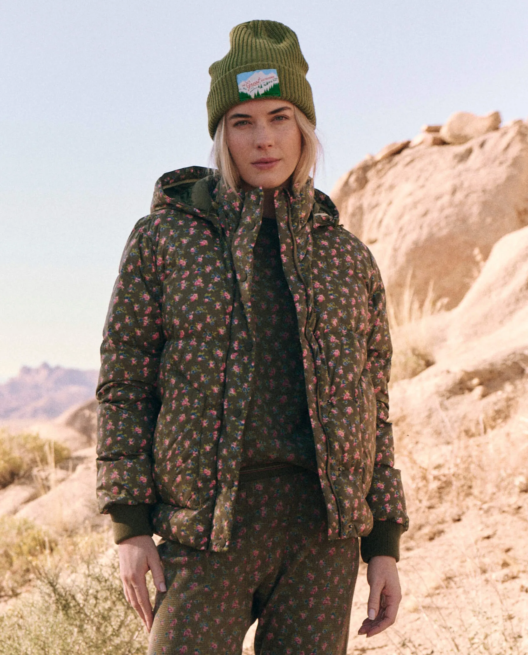 The Down Polar Puffer. -- Cypress Basin Floral sold by THE GREAT. product image thumbnail 4