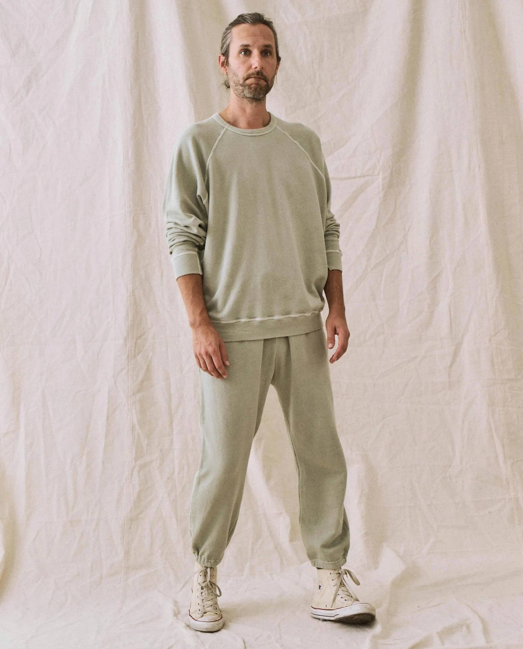 The Men's Stadium Sweatpant. -- Seafoam sold by THE GREAT. product image thumbnail 4