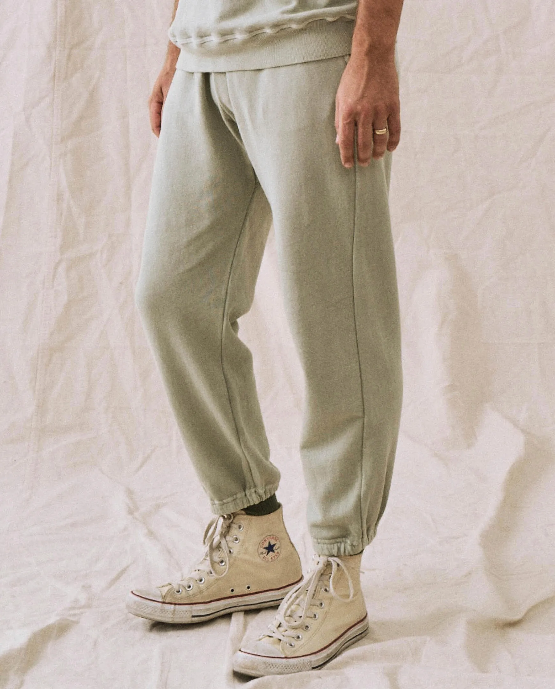 The Men's Stadium Sweatpant. -- Seafoam sold by THE GREAT. product image thumbnail 3