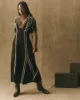 The Dancehall Dress. -- Black with Cream sold by THE GREAT.