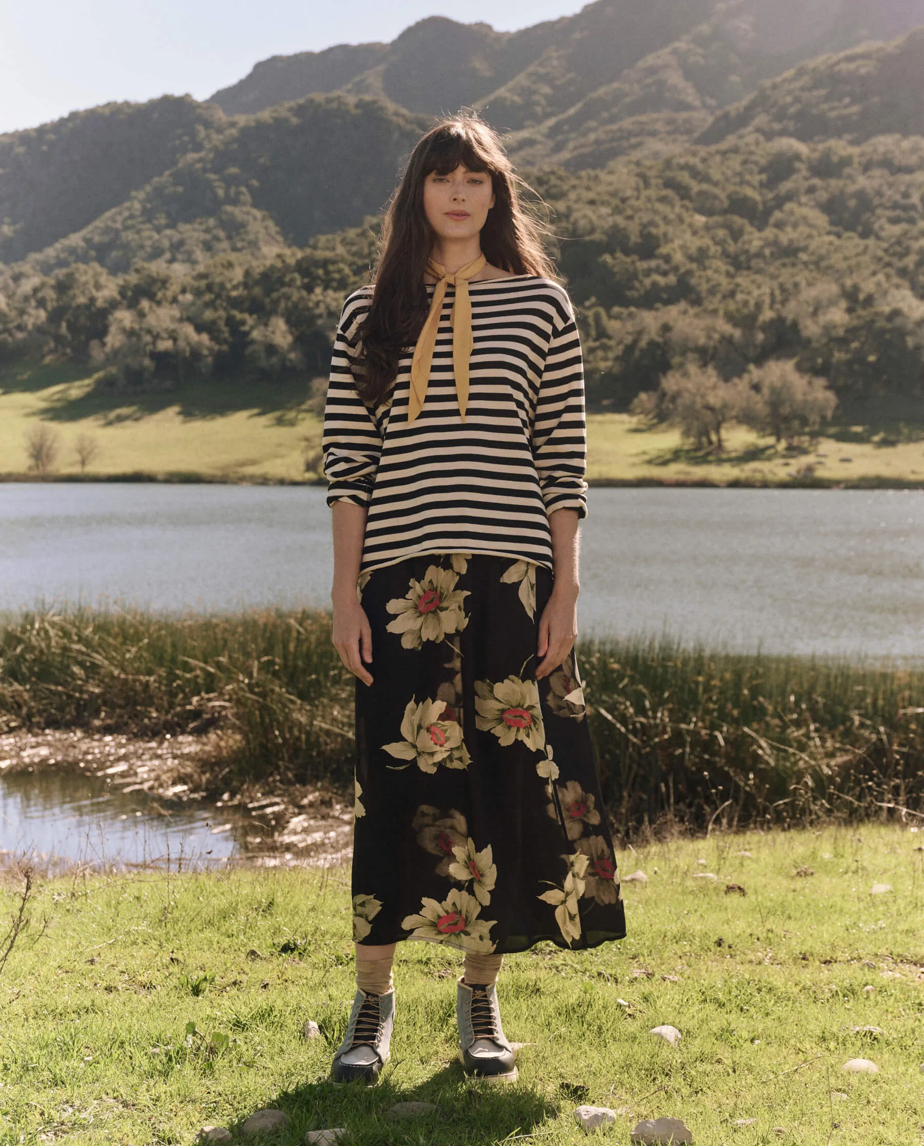 The Sailor Sweater. -- Black Stripe sold by THE GREAT. product image thumbnail 5