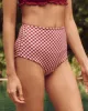 The Reversible Mid-Rise Brief. -- Ruby Check and Golden Sands Oasis Floral sold by THE GREAT.