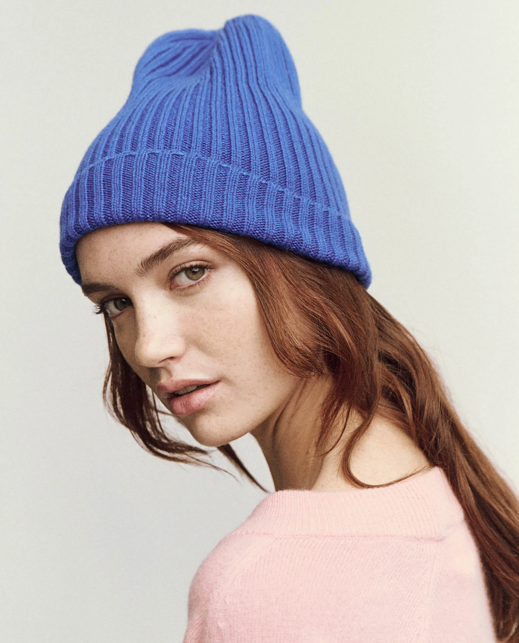 The Cashmere Hat. -- Bright Blue sold by THE GREAT. product image thumbnail 4