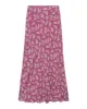 The Seabank Skirt. -- Aubergine Field Bloom Print sold by THE GREAT.