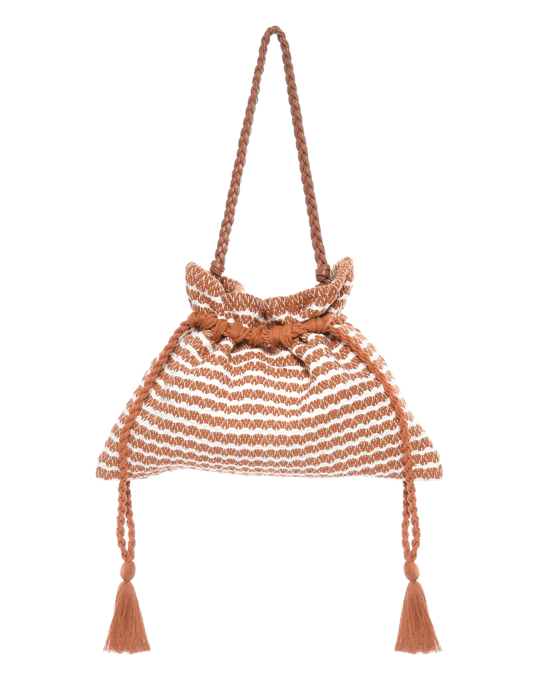 The Cinched Bag. -- Carmel and Cream sold by THE GREAT. product image thumbnail 4