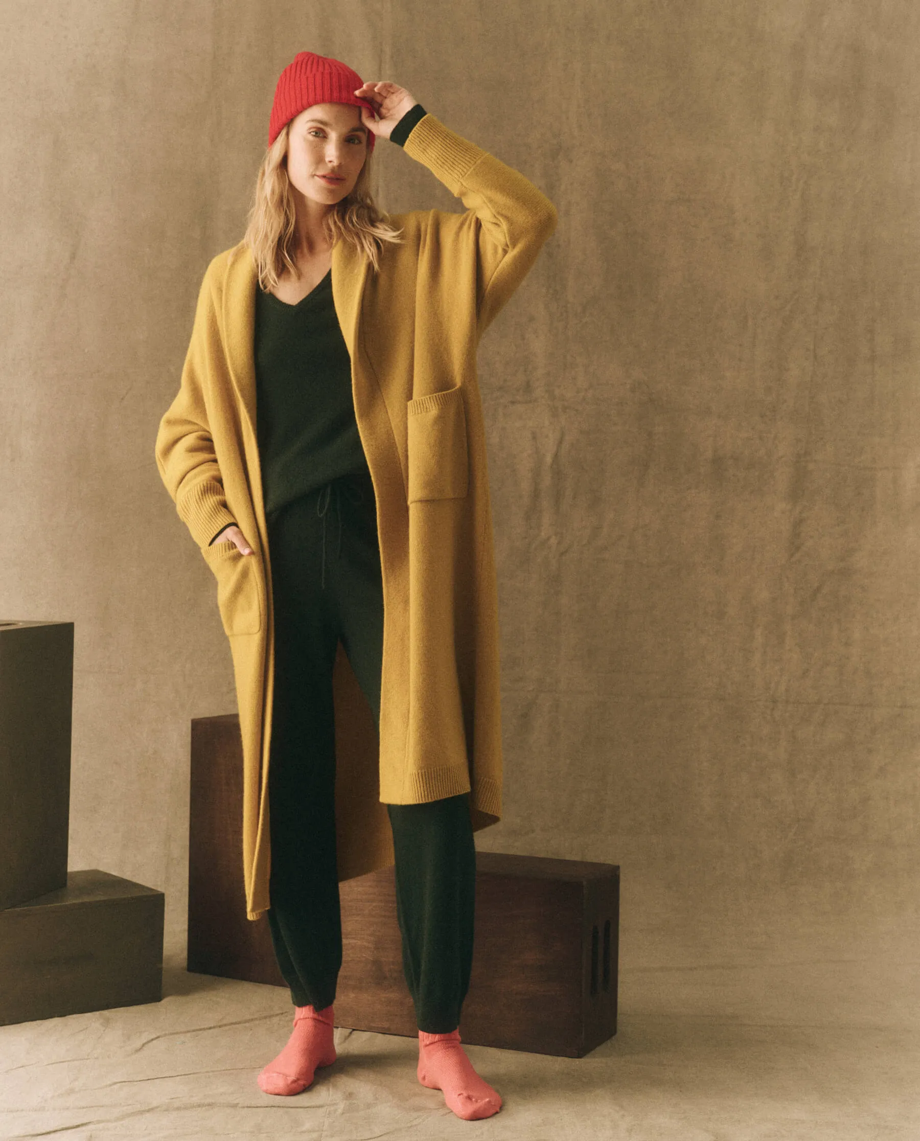 The Cashmere Hat. -- Bright Red sold by THE GREAT. product image thumbnail 2