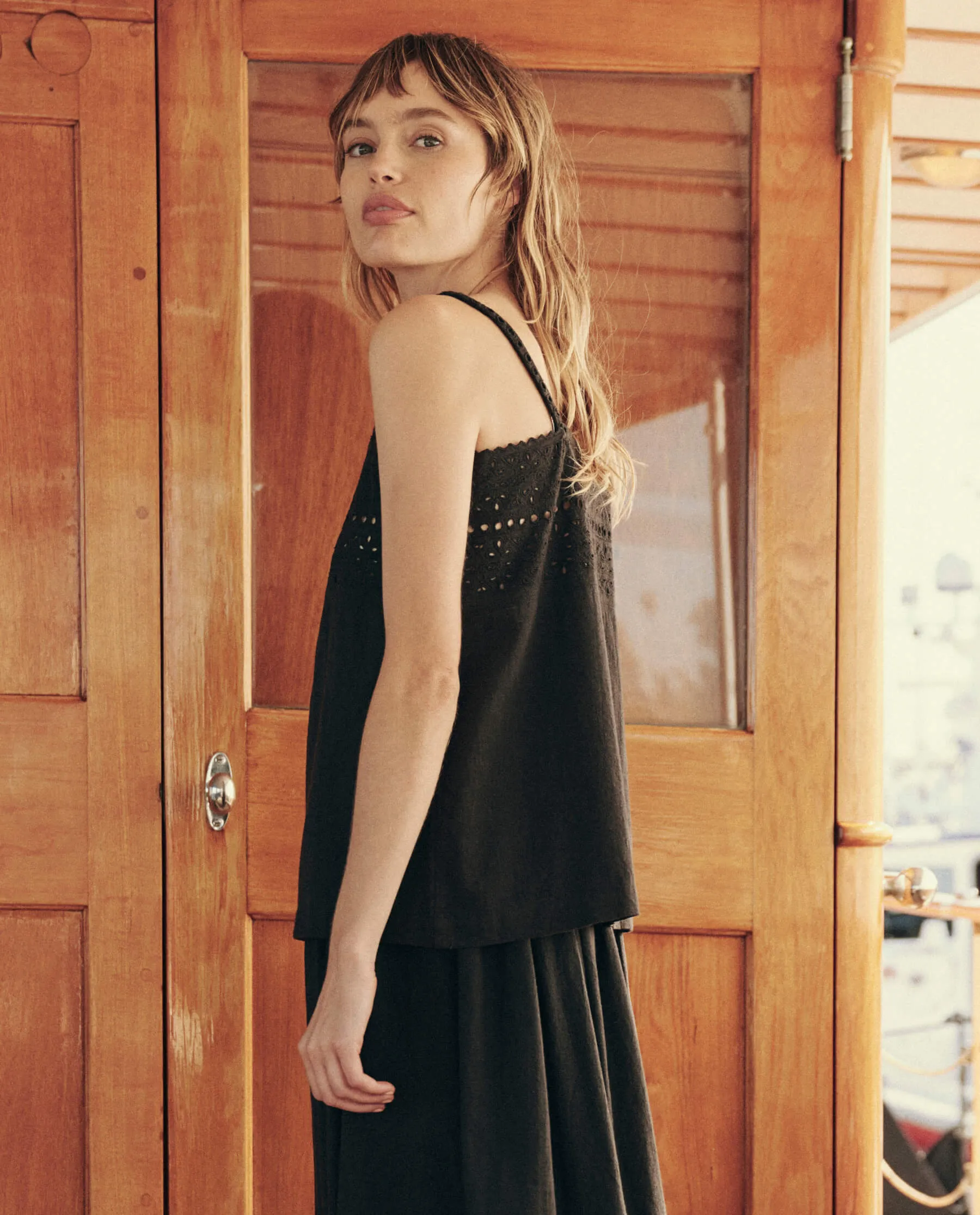 The Paddock Top. -- Black sold by THE GREAT. product image thumbnail 4