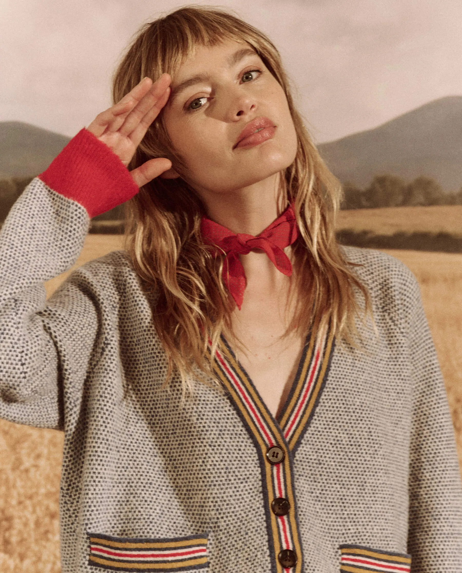 The Varsity Cardigan. -- Coastline sold by THE GREAT. product image thumbnail 2