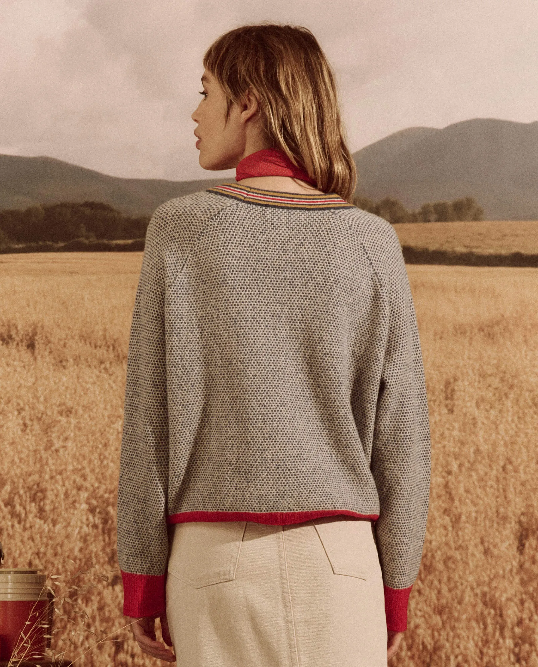 The Varsity Cardigan. -- Coastline sold by THE GREAT. product image thumbnail 4