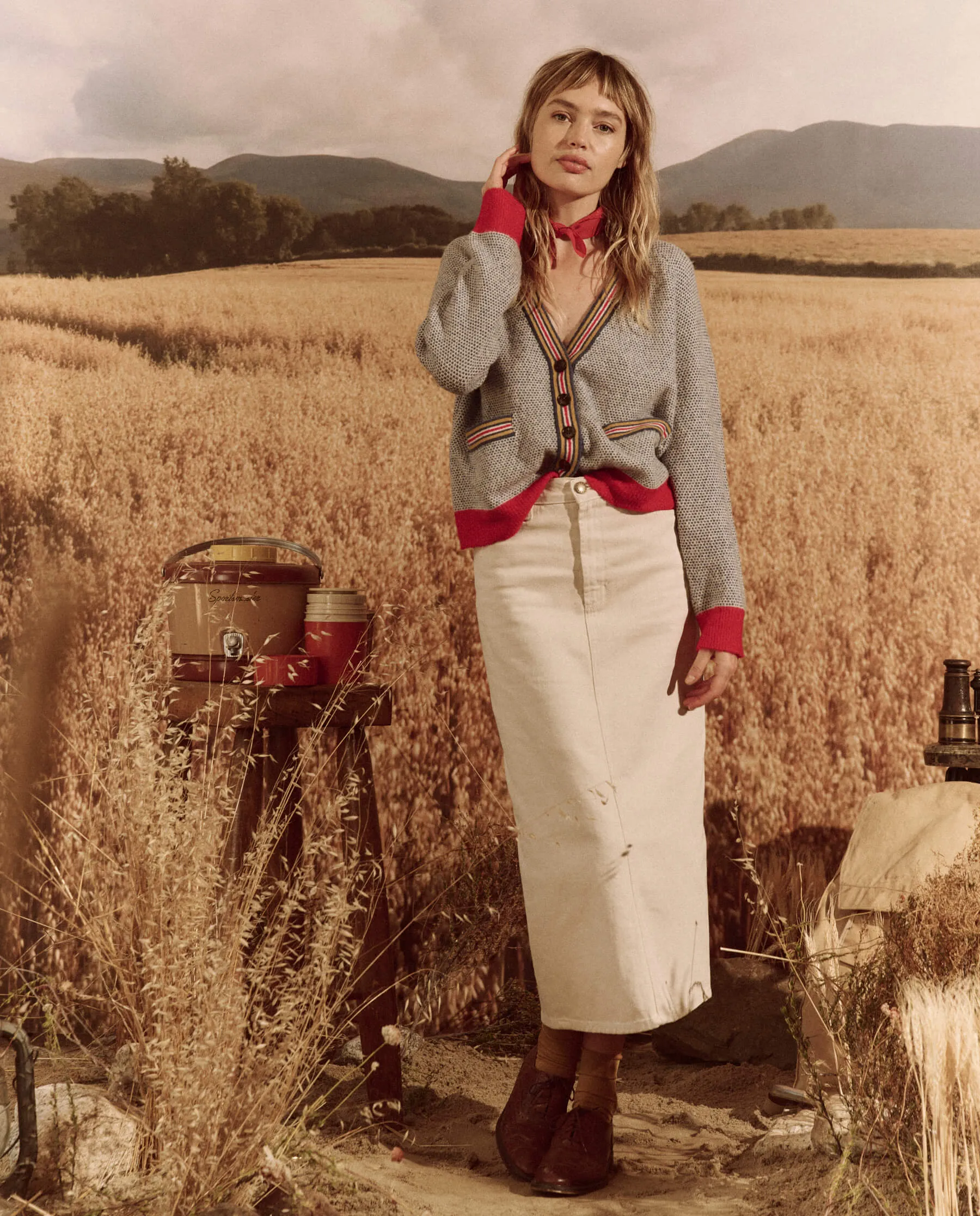 The Varsity Cardigan. -- Coastline sold by THE GREAT. product image thumbnail 5