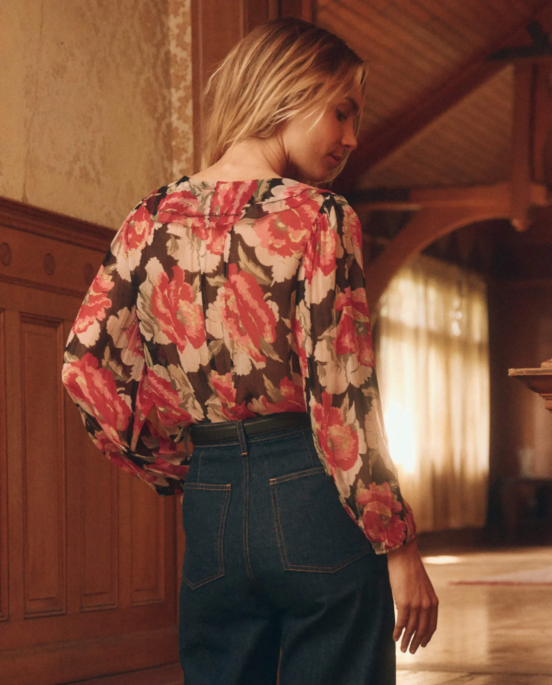 The Jewel Top. -- Fuchsia Rose sold by THE GREAT. product image thumbnail 2