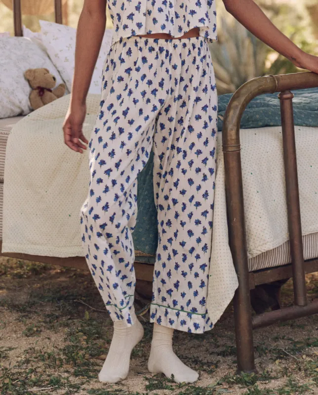 The Easy Sleep Pant. -- Early Dawn Floral sold by THE GREAT.