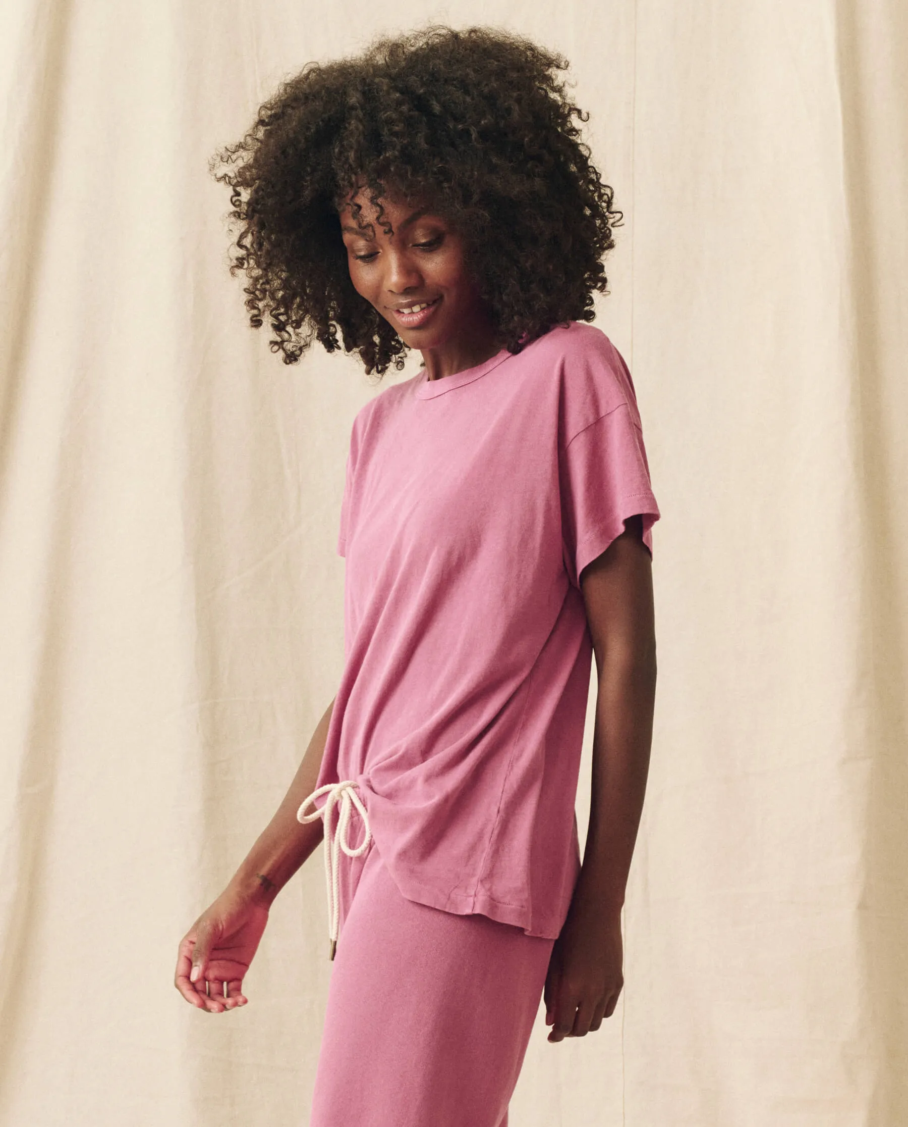 The Boxy Crew. Solid -- Aubergine sold by THE GREAT. product image thumbnail 4