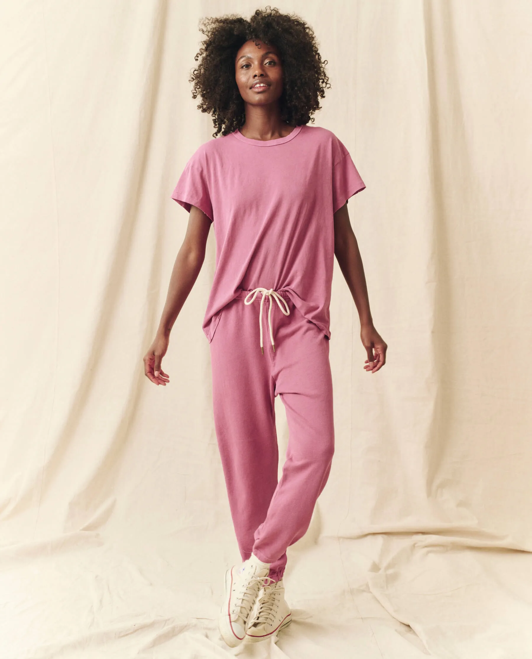 The Boxy Crew. Solid -- Aubergine sold by THE GREAT. product image thumbnail 5