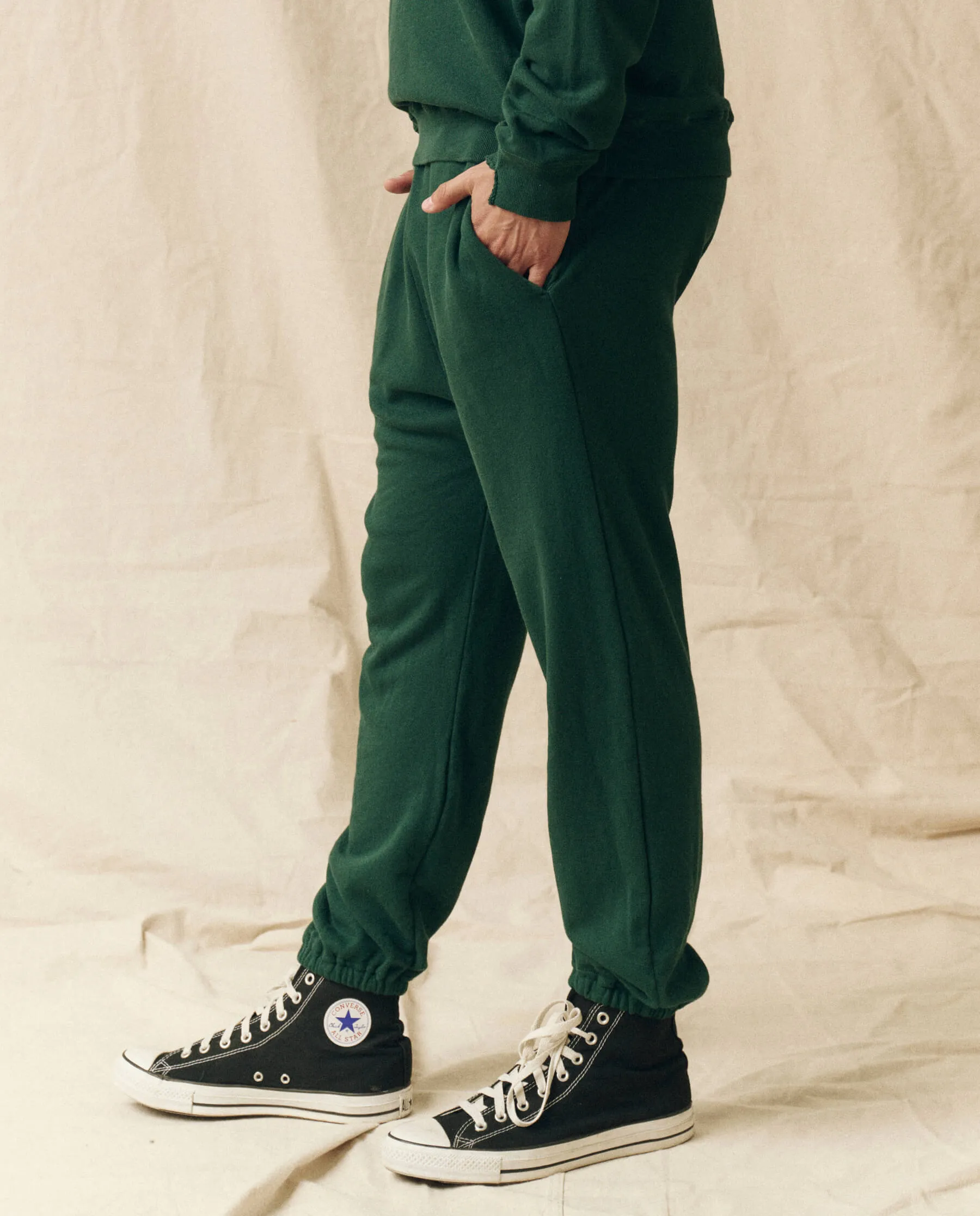 The Men's Stadium Sweatpant. -- Green Grove sold by THE GREAT. product image thumbnail 4