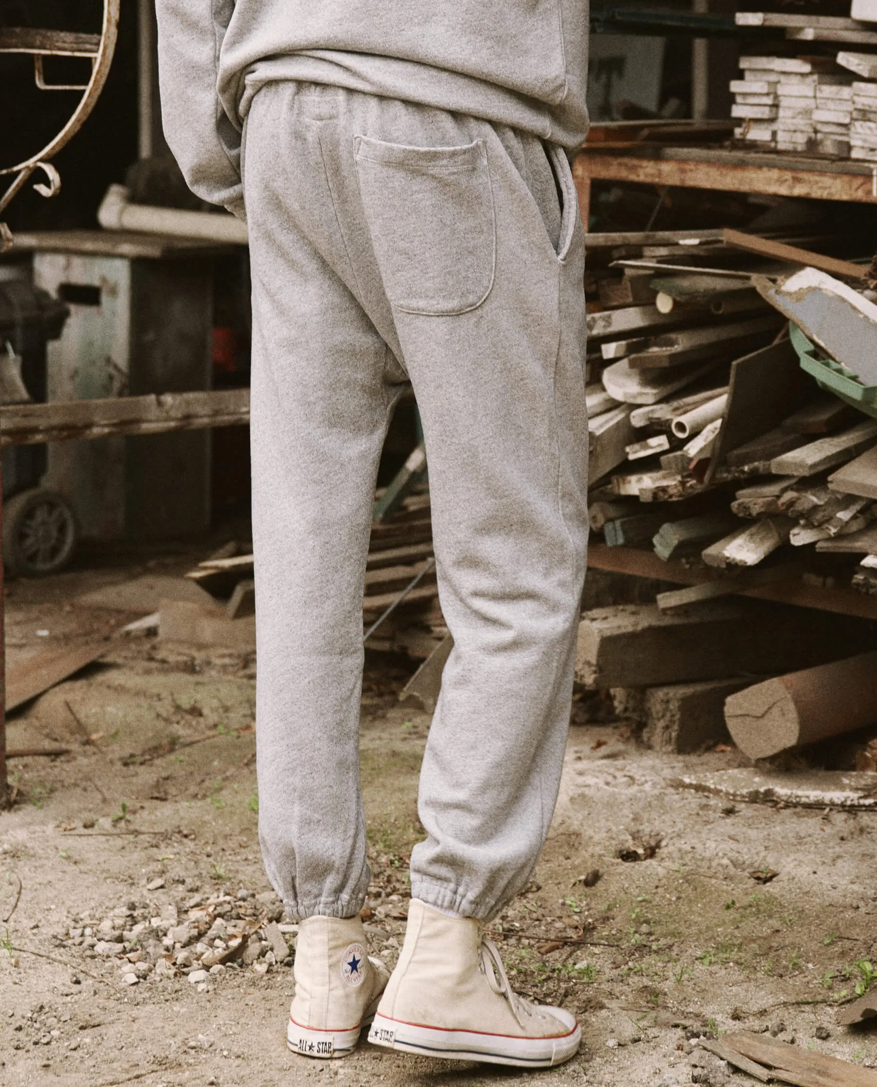 The Men's Stadium Sweatpant. -- Varsity Grey sold by THE GREAT. product image thumbnail 4