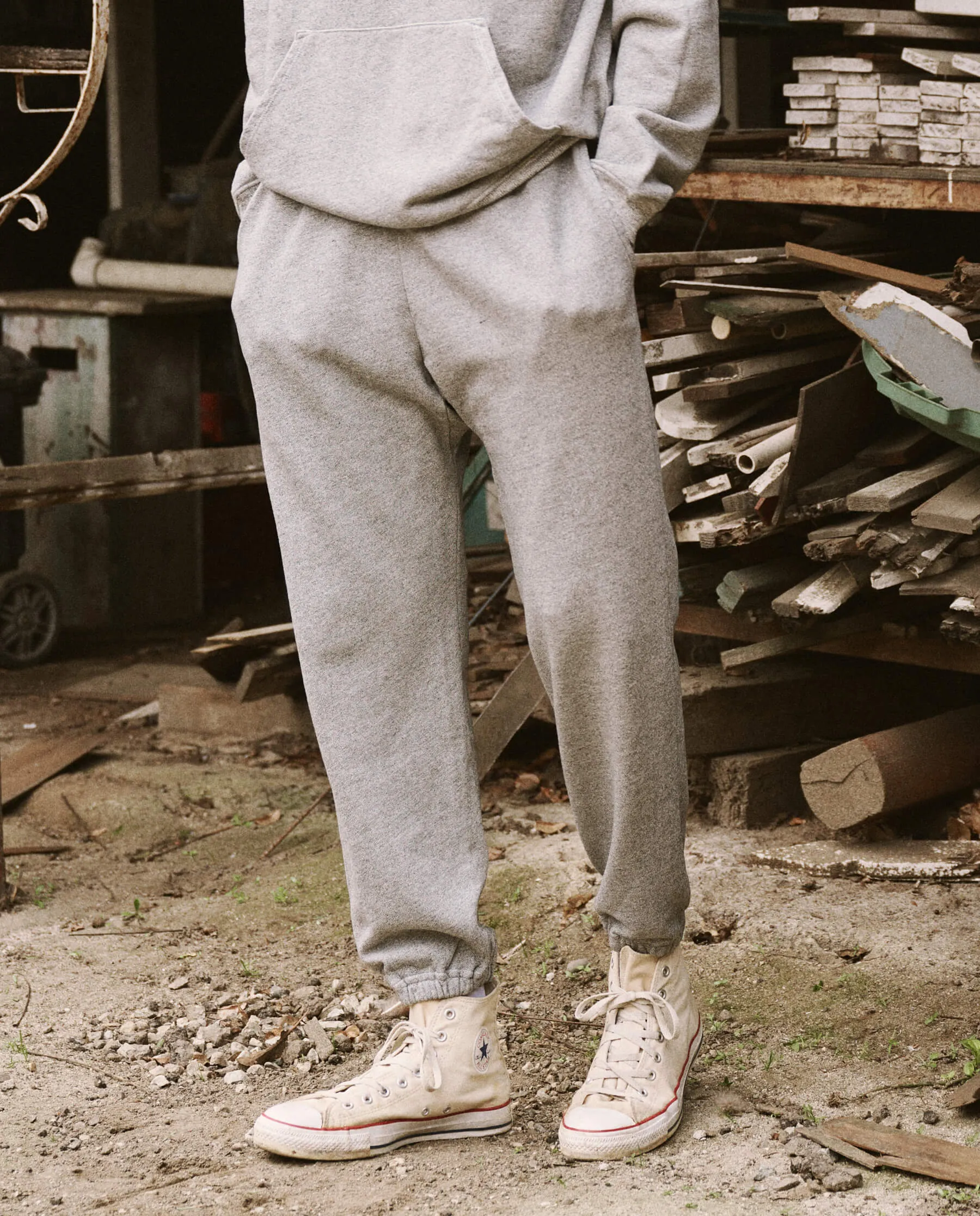 The Men's Stadium Sweatpant. -- Varsity Grey sold by THE GREAT. product image thumbnail 5