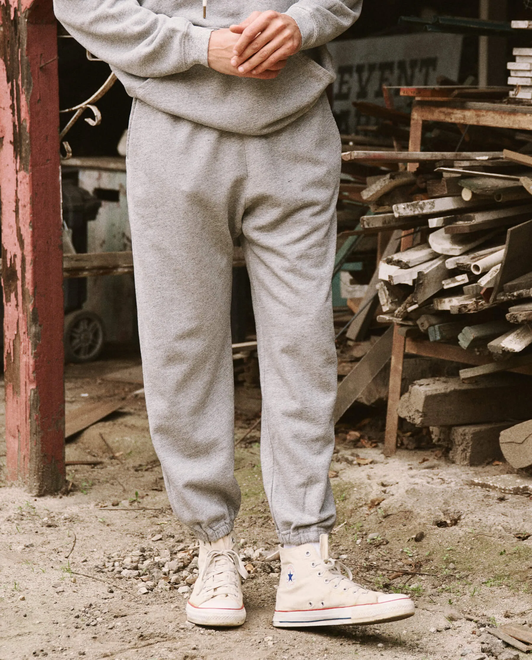 The Men's Stadium Sweatpant. -- Varsity Grey sold by THE GREAT. product image thumbnail 2