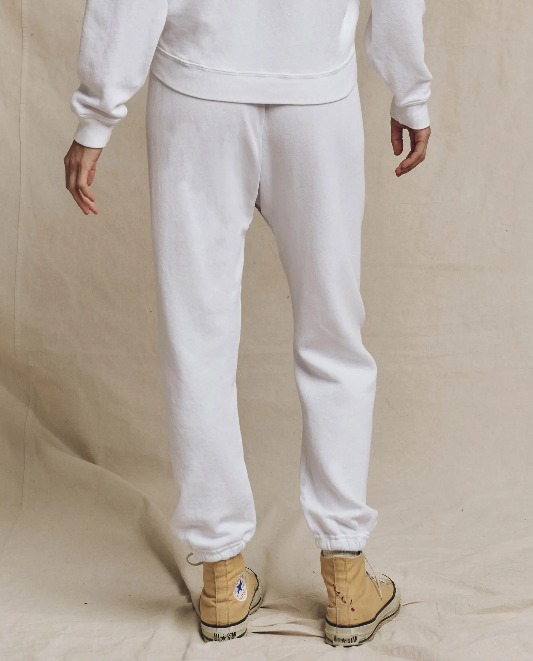 The Stadium Sweatpant. Solid -- True White sold by THE GREAT. product image thumbnail 2