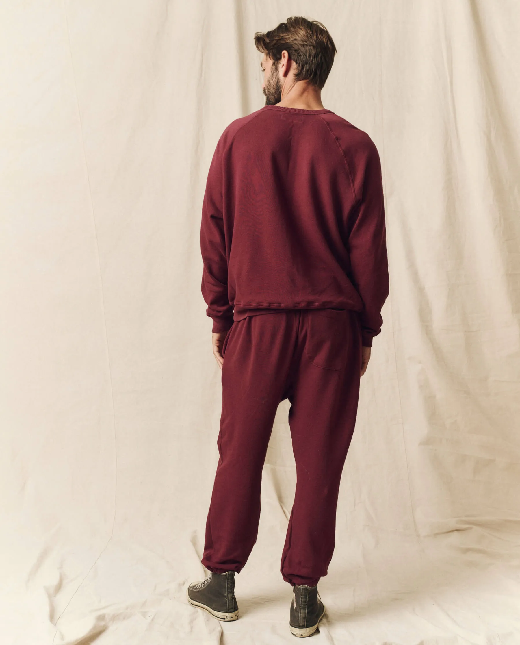 The Men’s Stadium Sweatpant. Solid -- Mulled Wine sold by THE GREAT. product image thumbnail 5