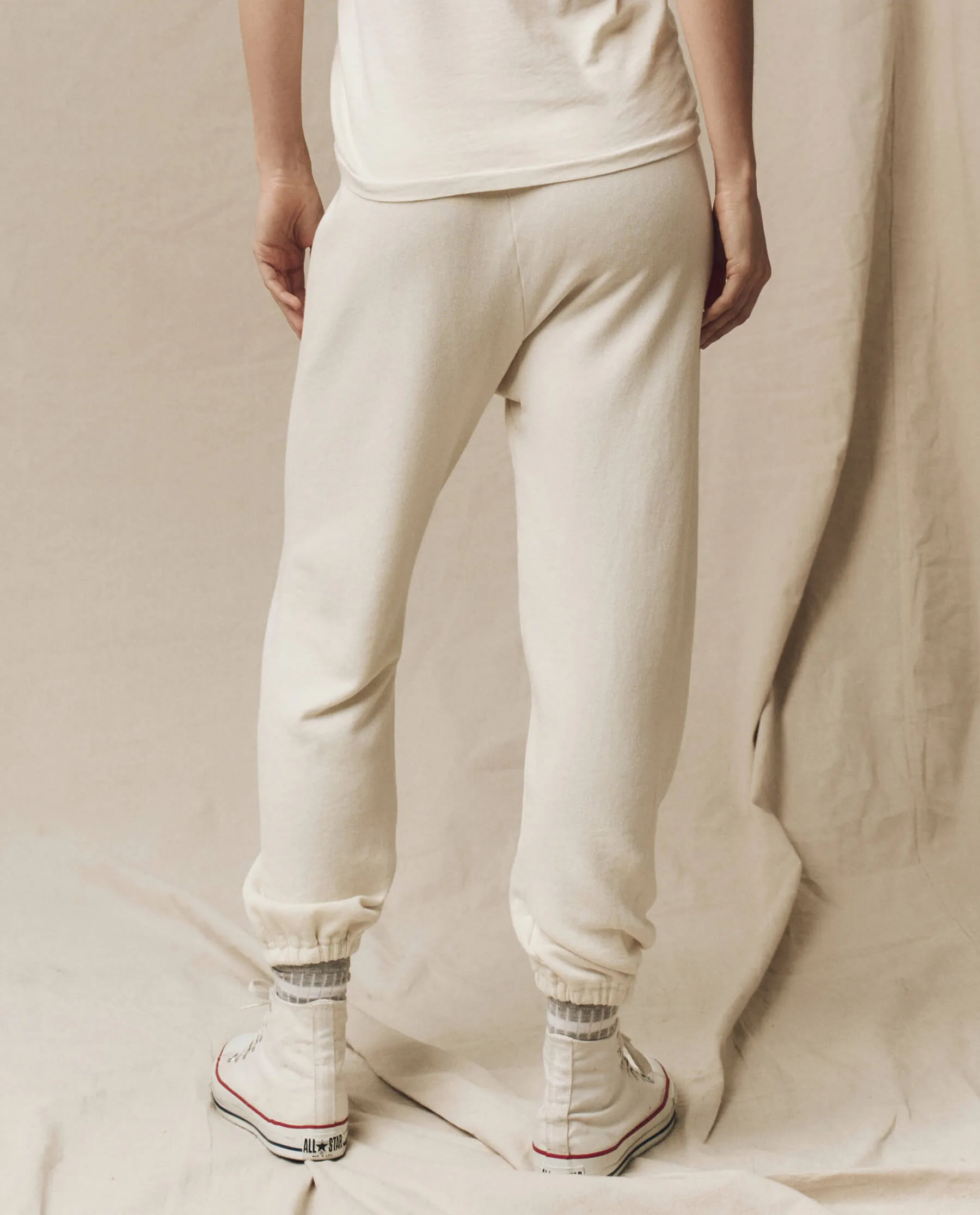 The Stadium Sweatpant. Solid -- Washed White sold by THE GREAT. product image thumbnail 2
