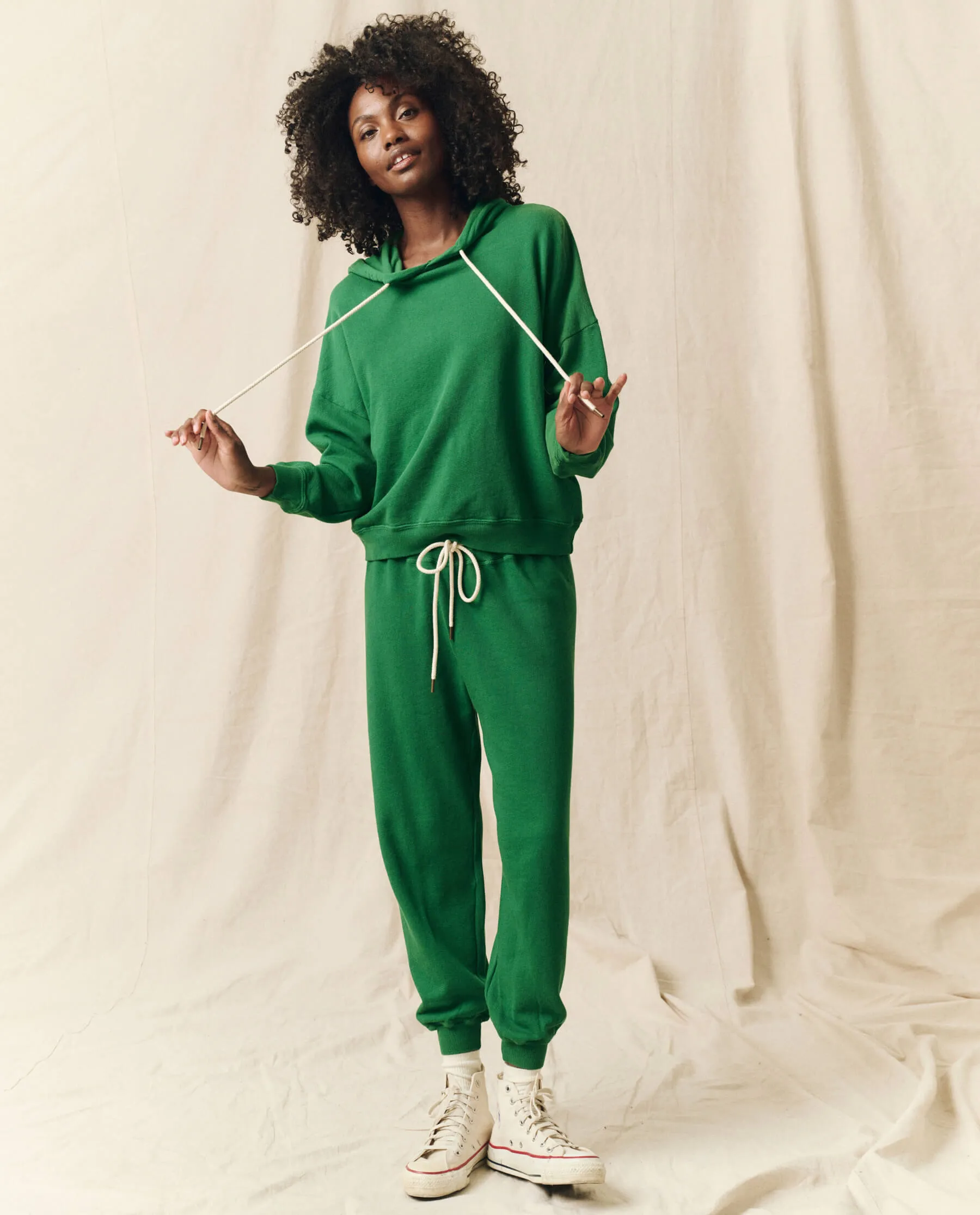 The Teammate Hoodie. Solid -- Holly Leaf sold by THE GREAT. product image thumbnail 3