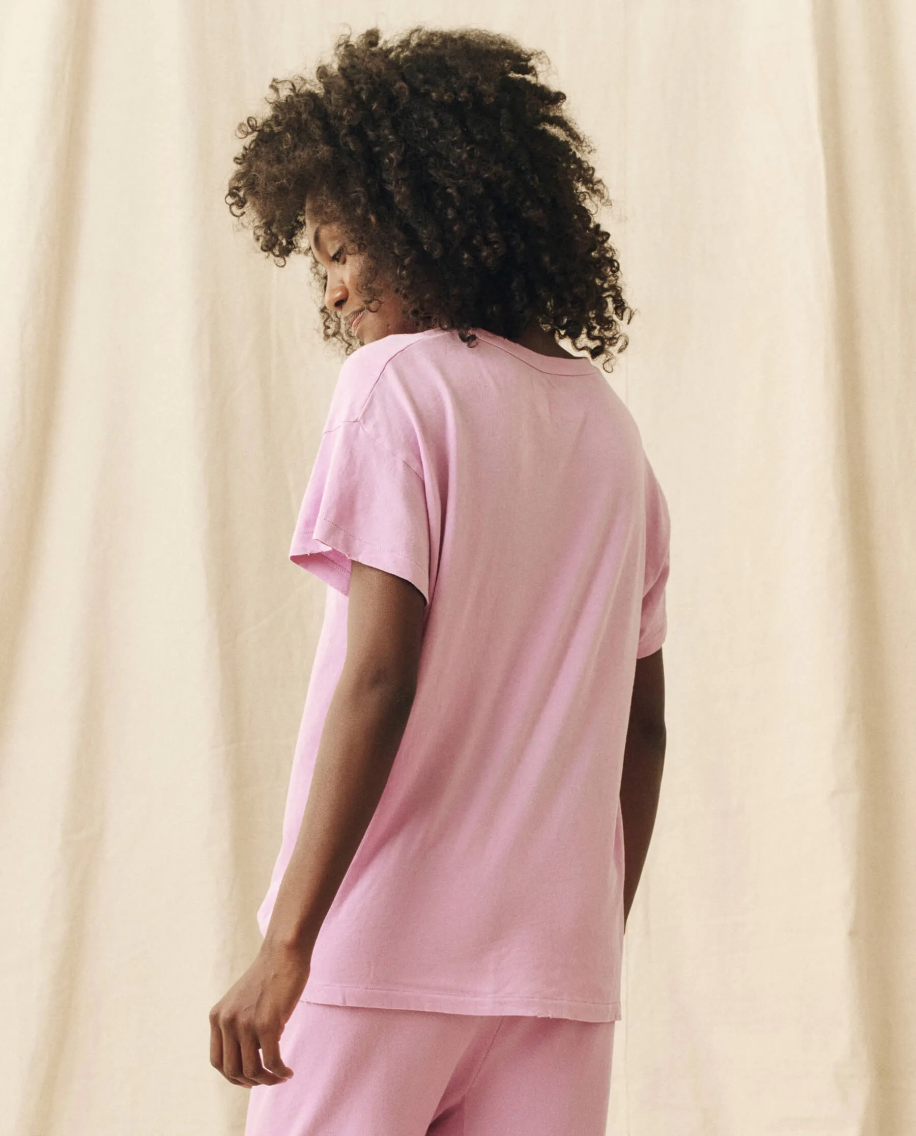 The Boxy Crew. Solid -- Lilac Blossom sold by THE GREAT. product image thumbnail 5