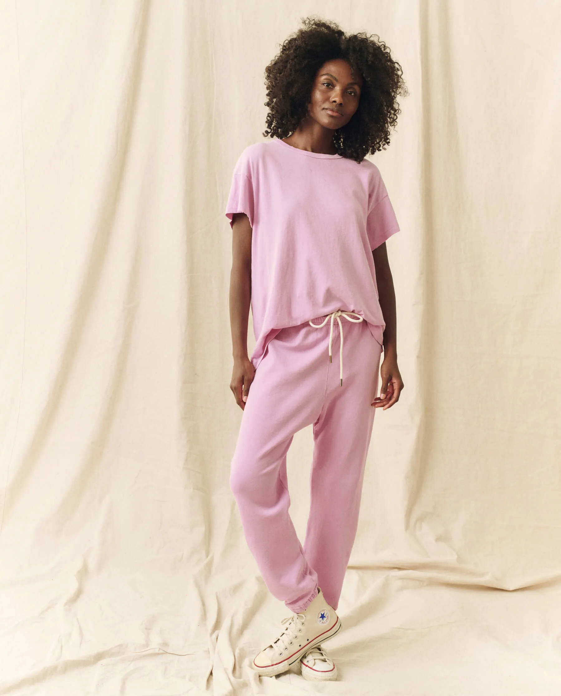 The Boxy Crew. Solid -- Lilac Blossom sold by THE GREAT. product image thumbnail 4