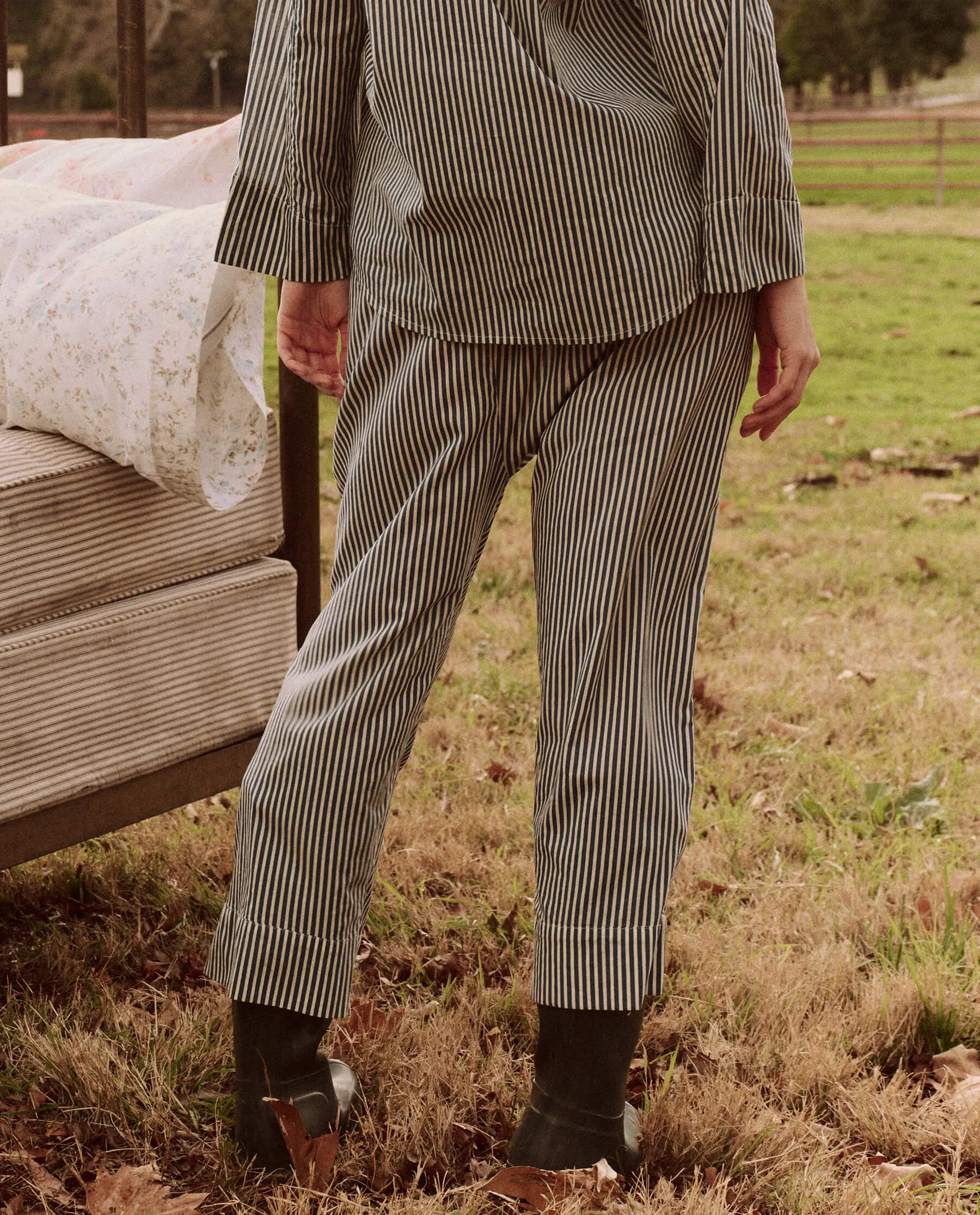 The Pajama Pant. -- Horizon Stripe sold by THE GREAT. product image thumbnail 2