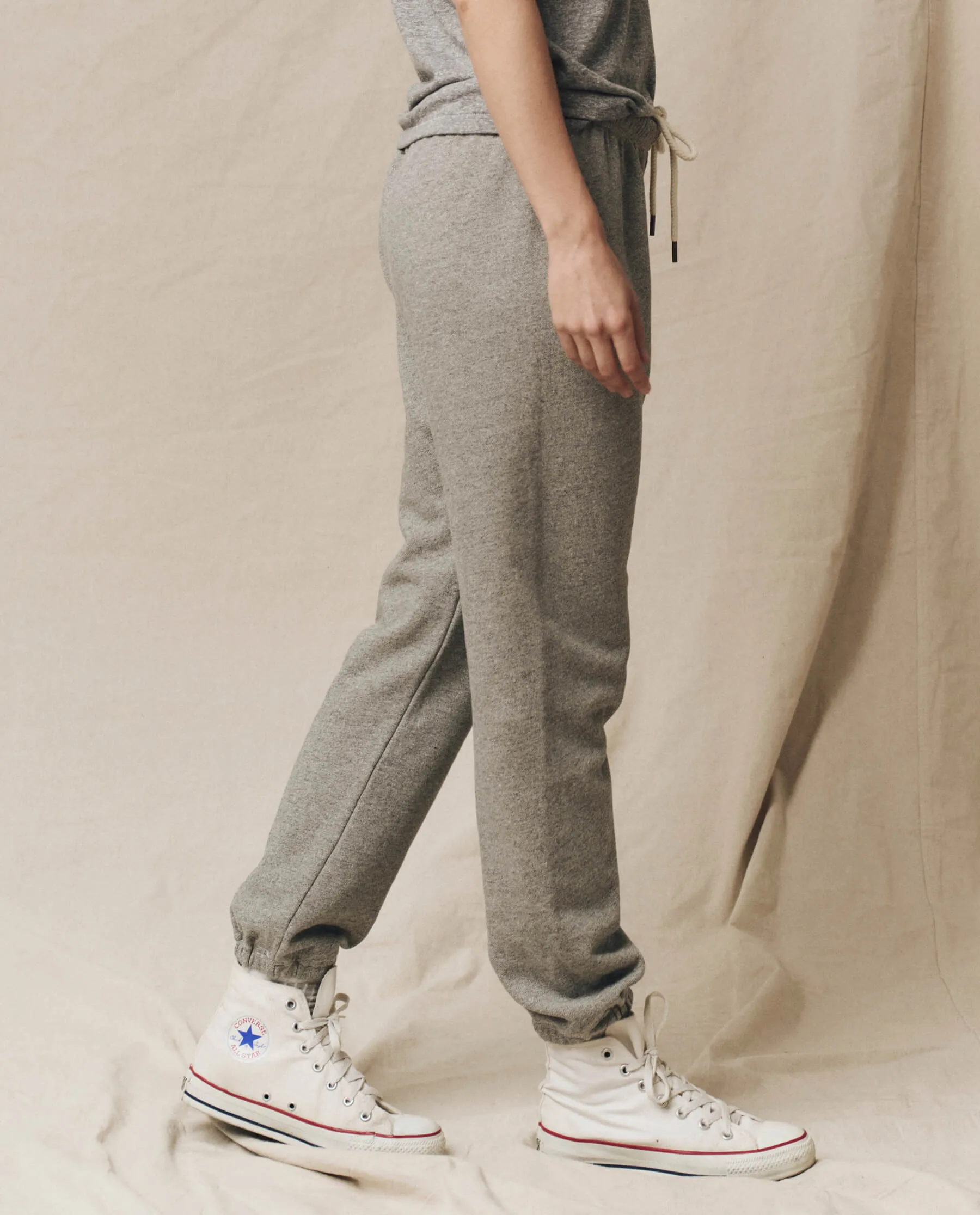 The Stadium Sweatpant. Solid -- Varsity Grey sold by THE GREAT. product image thumbnail 3