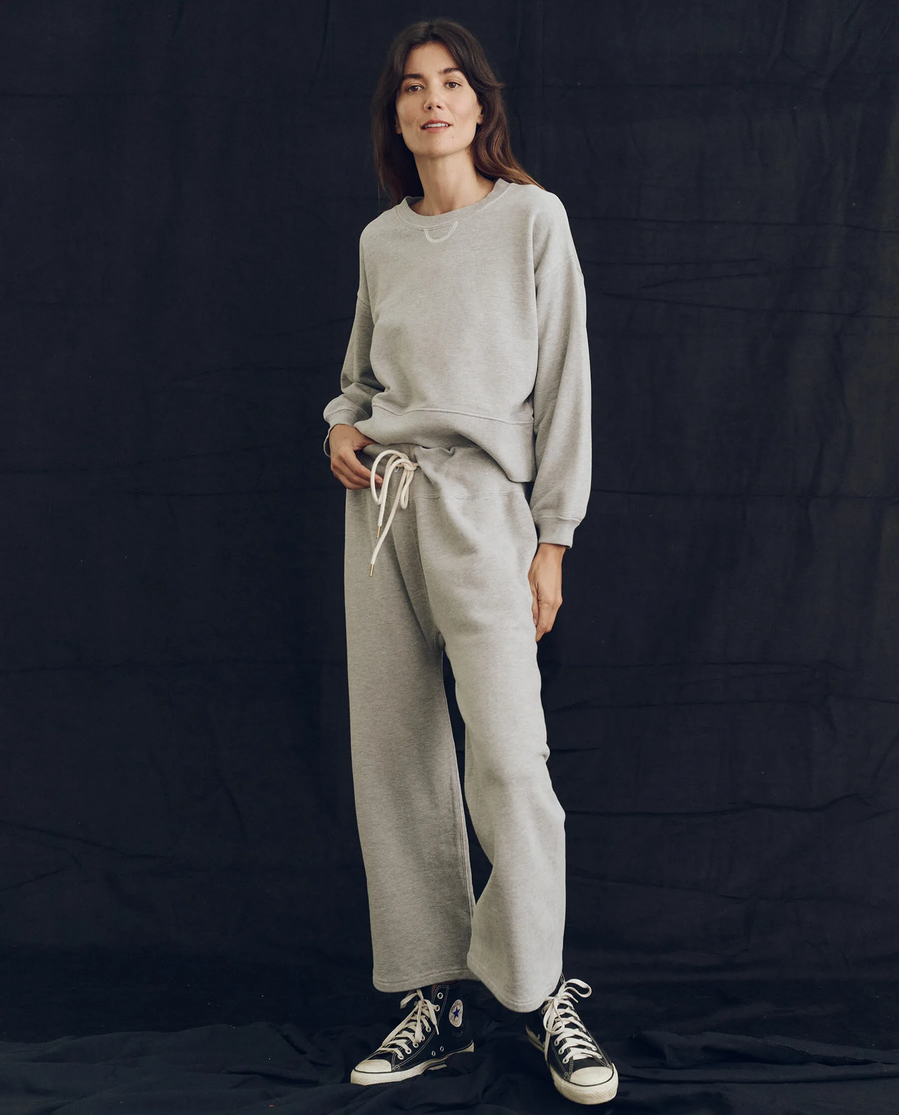 The League Sweatshirt. -- Lofty Heather Grey sold by THE GREAT. product image thumbnail 4