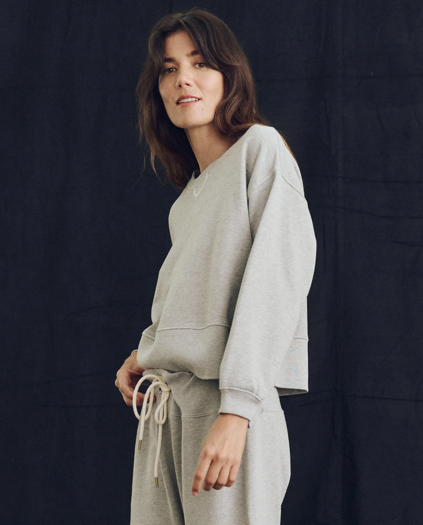 The League Sweatshirt. -- Lofty Heather Grey sold by THE GREAT. product image thumbnail 3