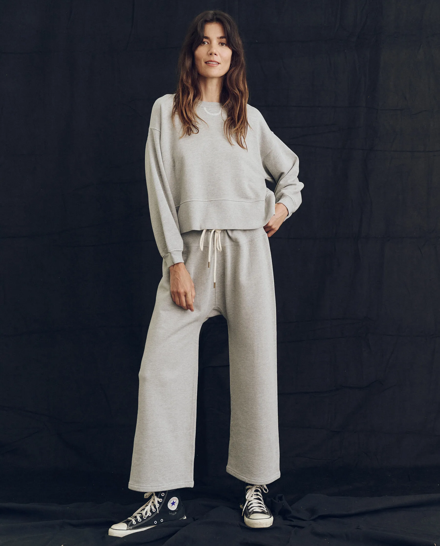 The League Sweatshirt. -- Lofty Heather Grey sold by THE GREAT. product image thumbnail 5